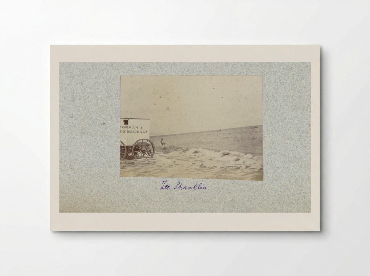 Badkoets en zwemmer in zee bij Shanklin - Henry Pauw van Wieldrecht - Poster
