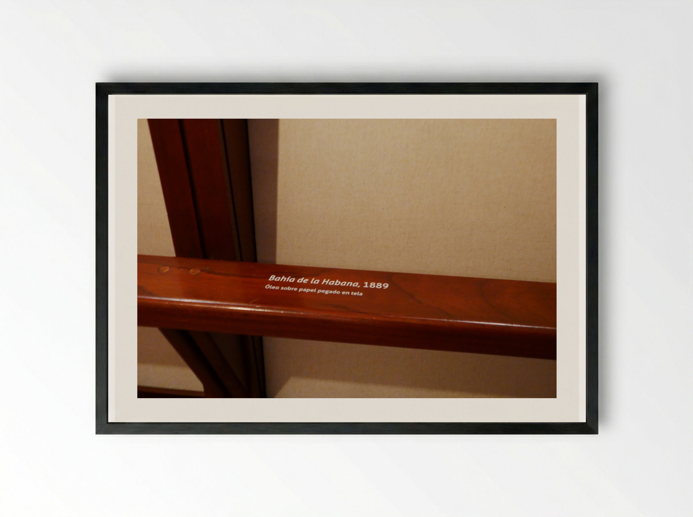 Bahía de la Habana - José María Velasco - Framed Print Black