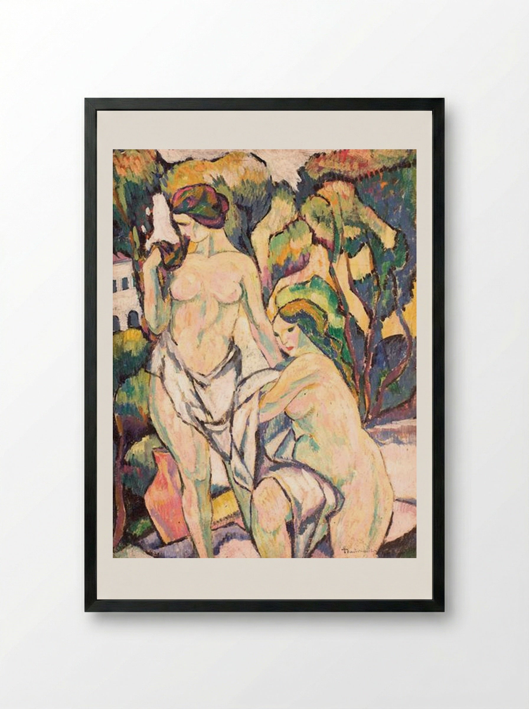 Baigneuses - Ion Theodorescu-Sion - Framed Print Black