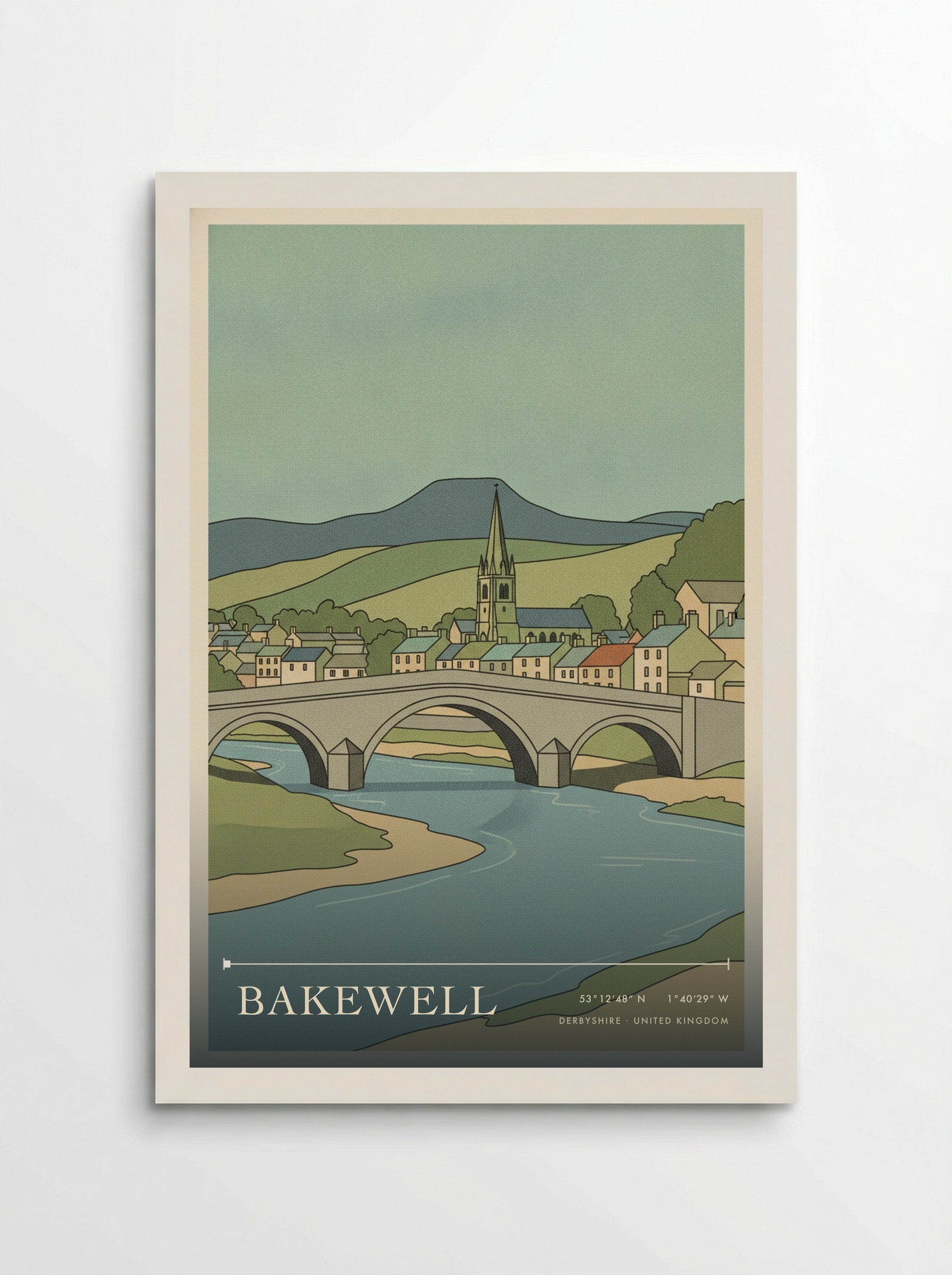 Bakewell Derbyshire United Kingdom Travel Poster - Poster