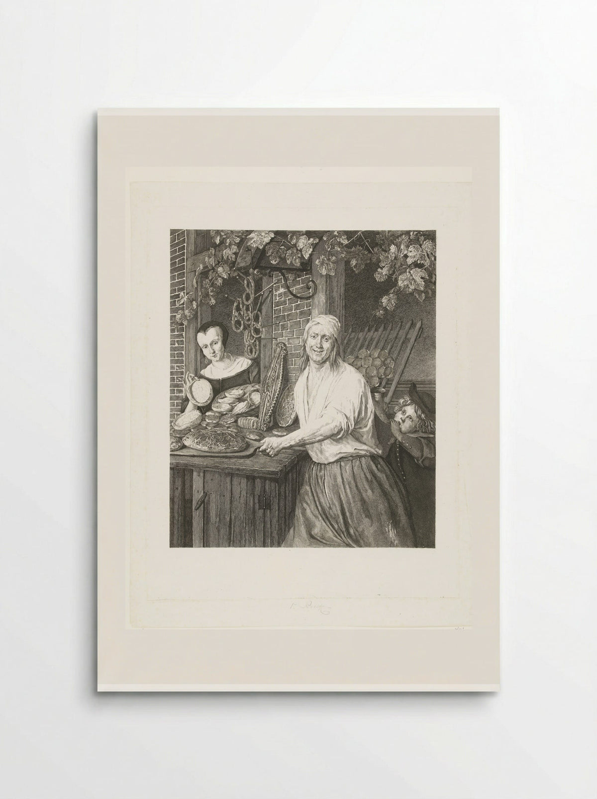 Bakkersechtpaar Arent Oostwaard en Catharina Keizerswaard - Joannes Bemme - Poster