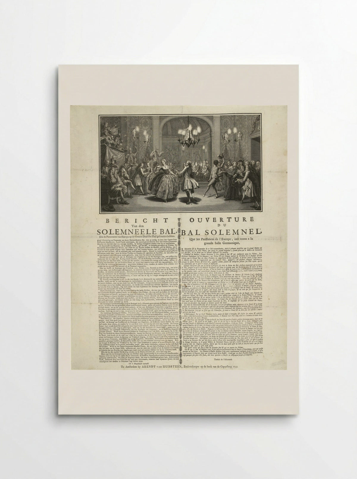Bal der Europese vorsten - Simon Fokke - Poster