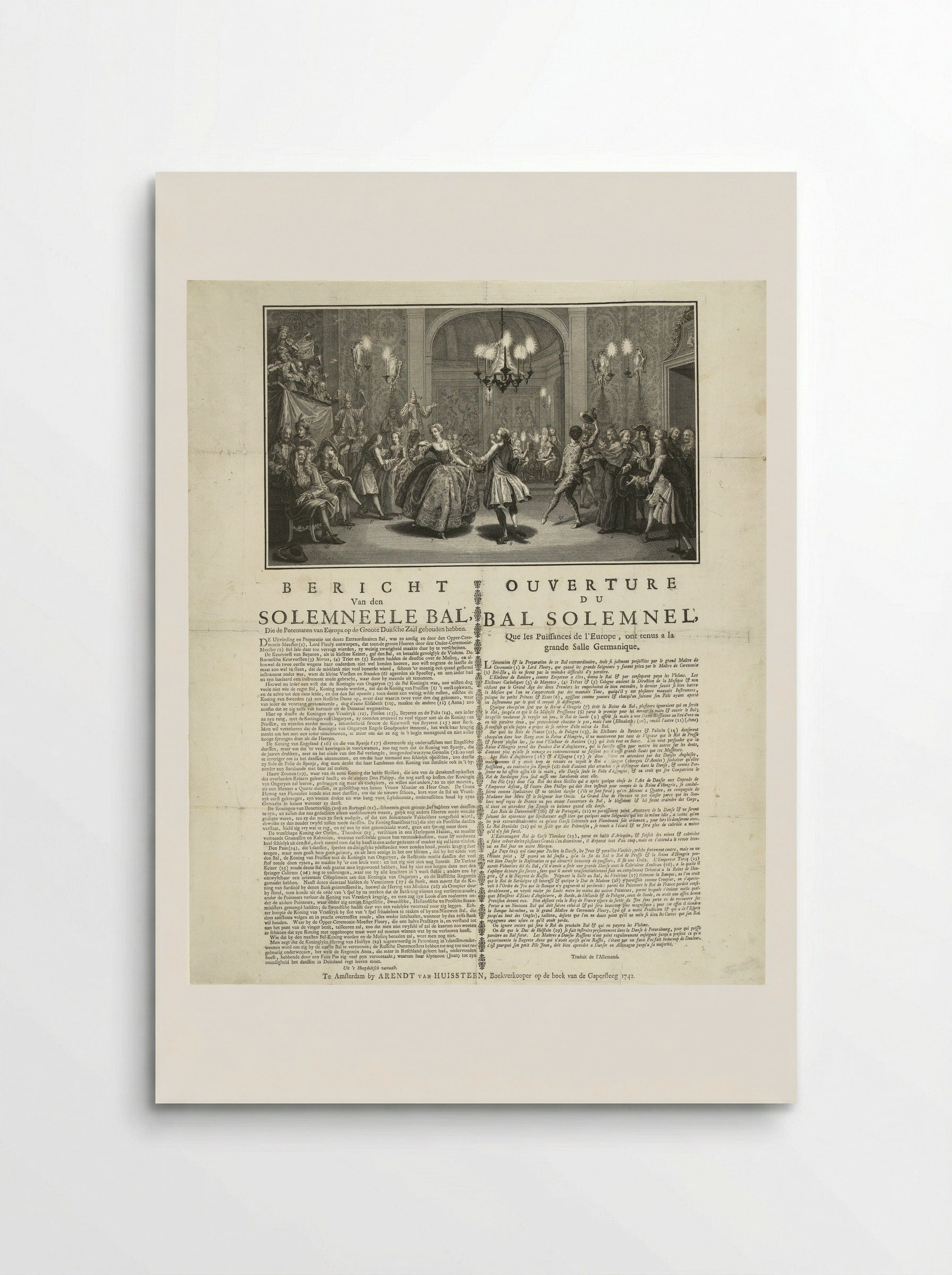 Bal der Europese vorsten - Simon Fokke - Poster