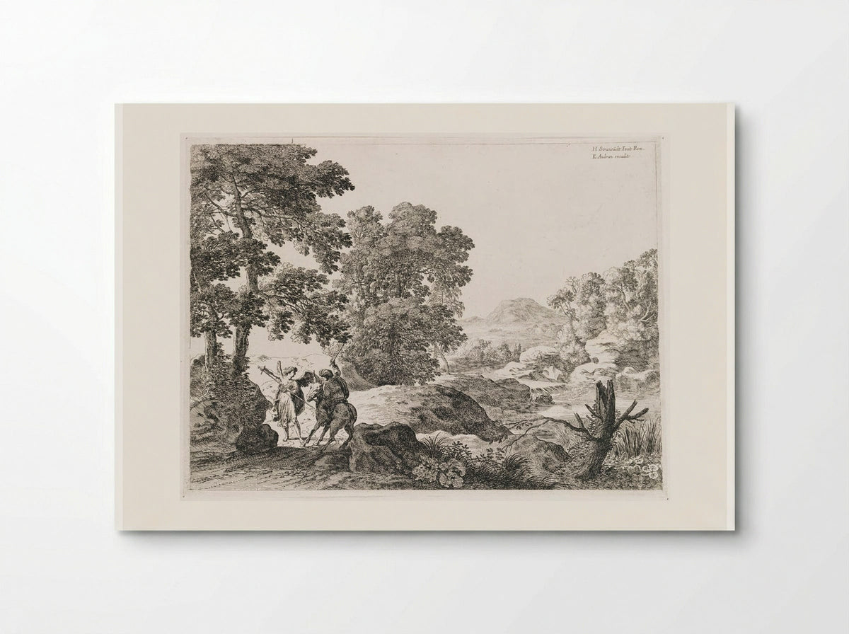 Balaam and the Ass - Herman van Swanevelt - Poster