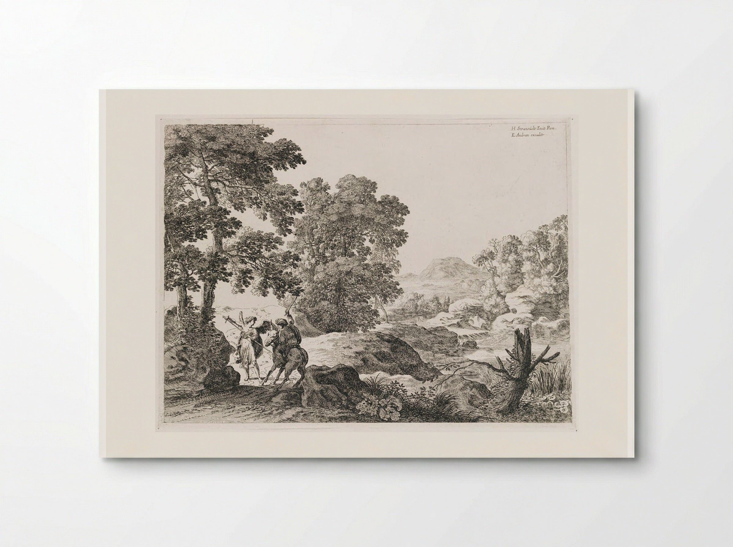 Balaam and the Ass - Herman van Swanevelt - Poster