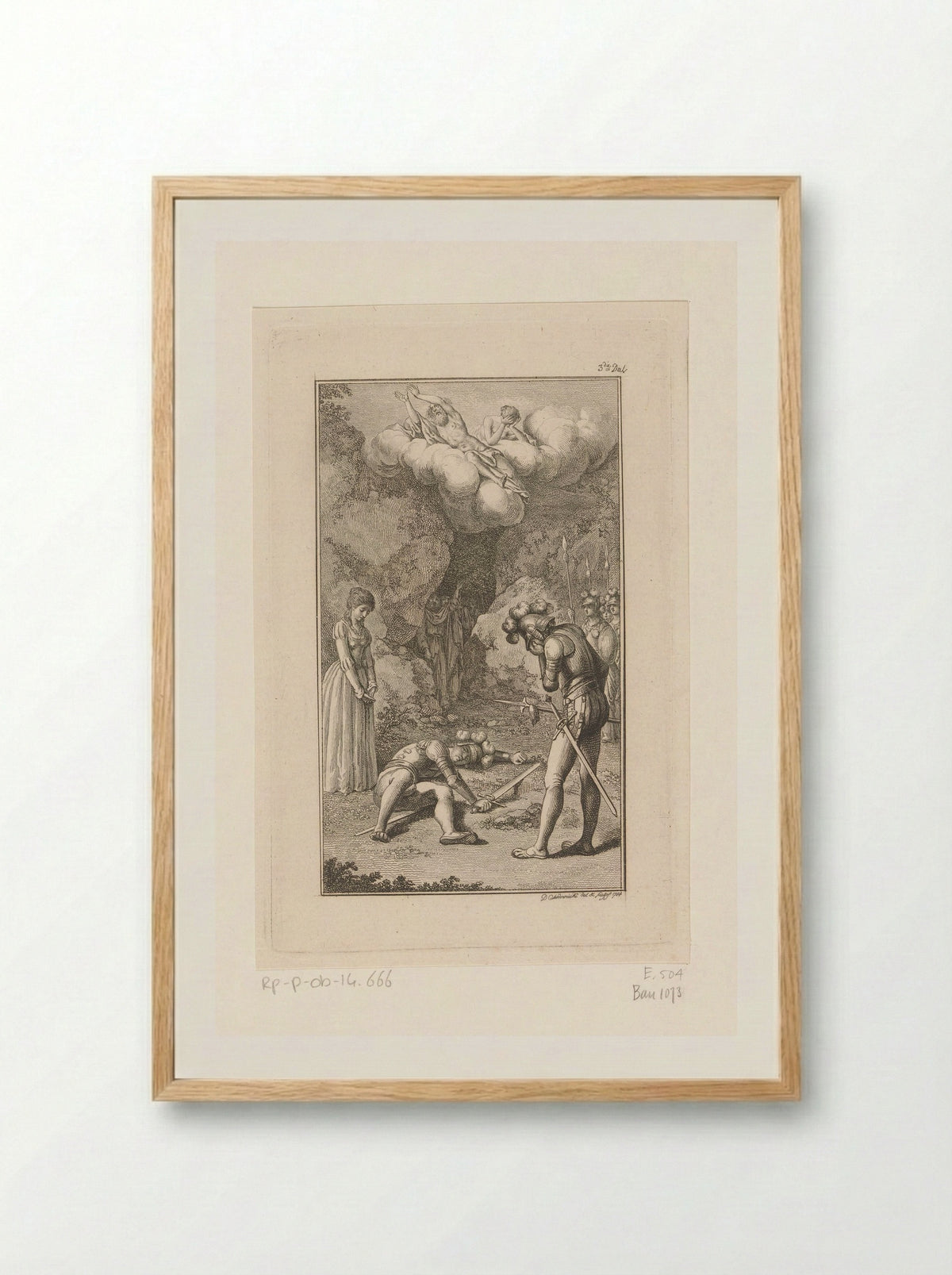 Balders dood - Christian Gottlob Proft - Framed Print Wood