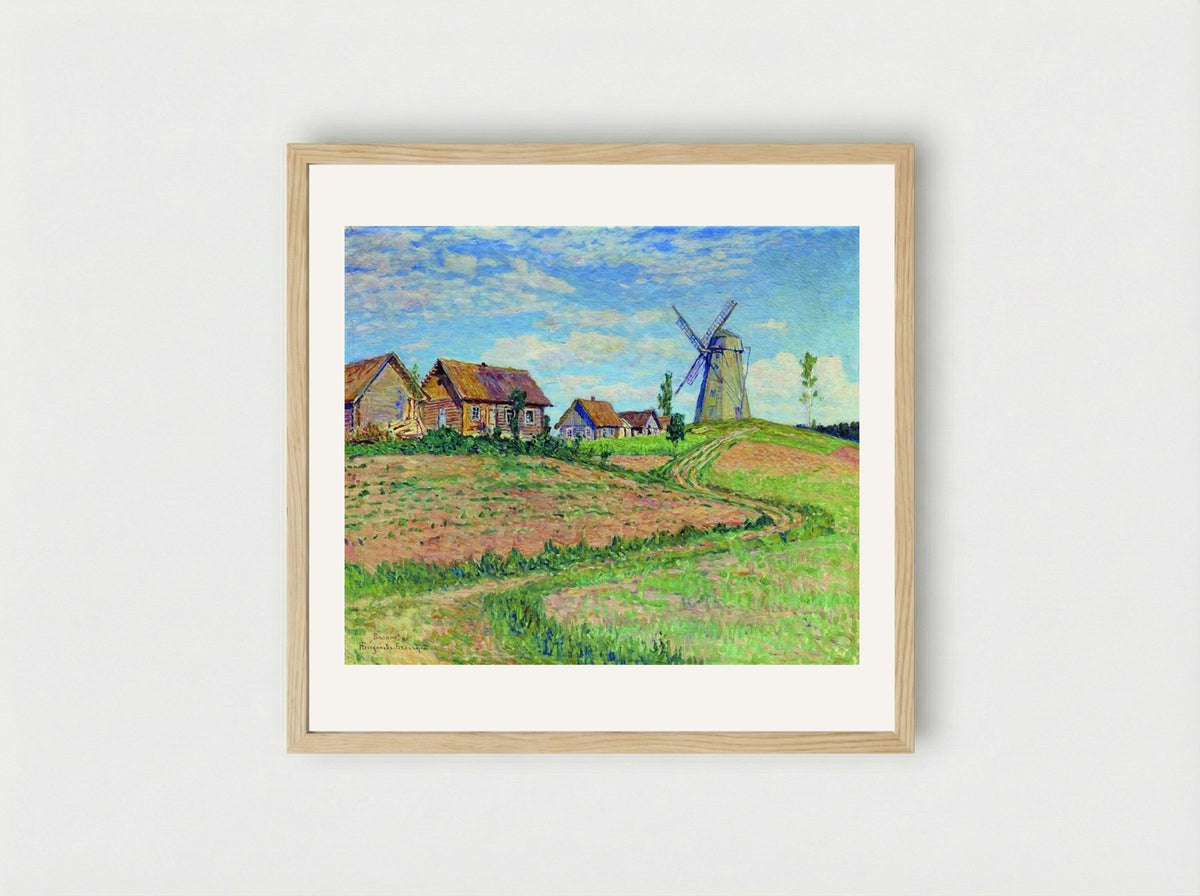 Balinovo - Nikolay Bogdanov-Belsky - Framed Print Wood