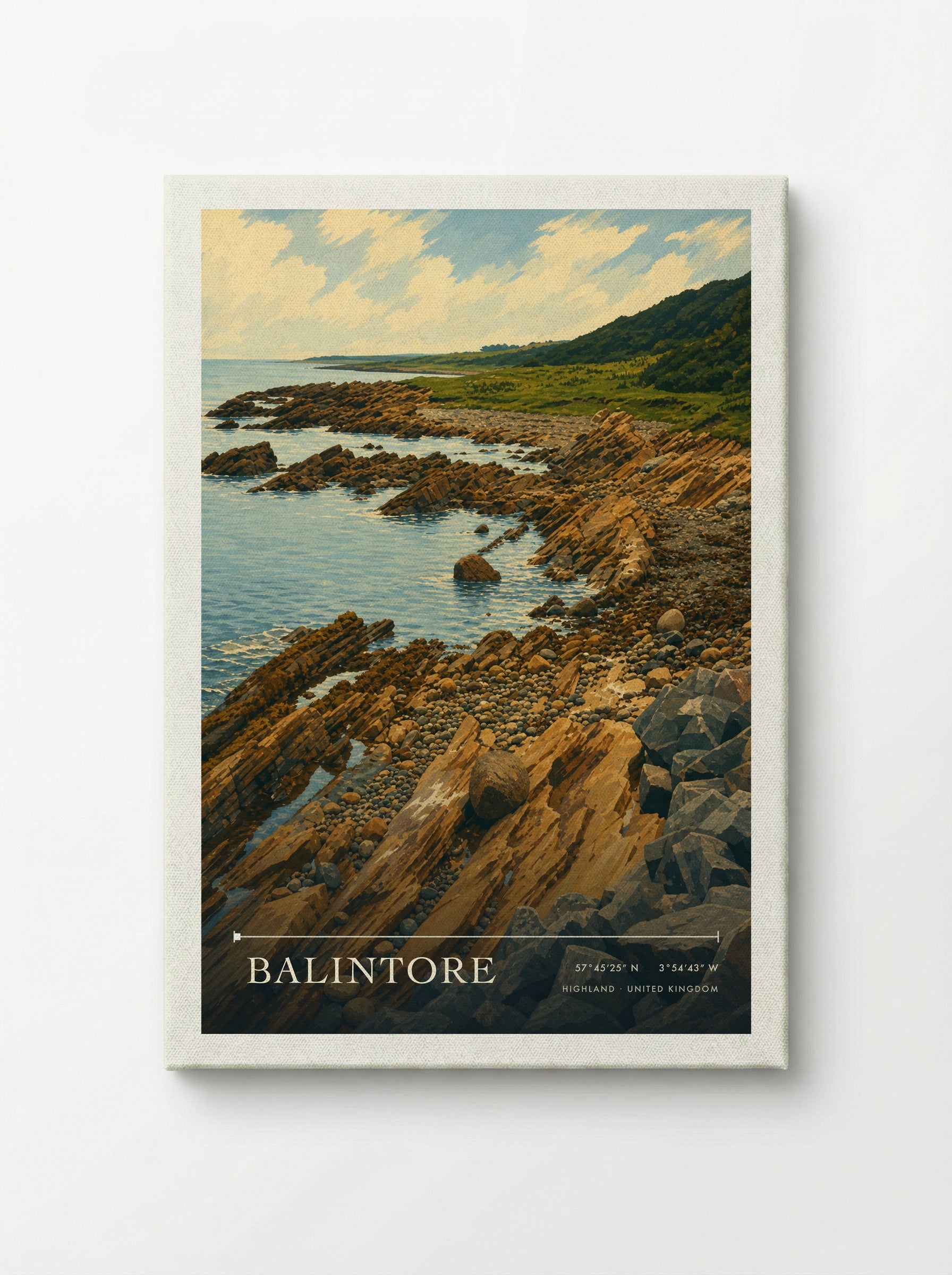 Balintore Highland United Kingdom Travel Poster - Canvas
