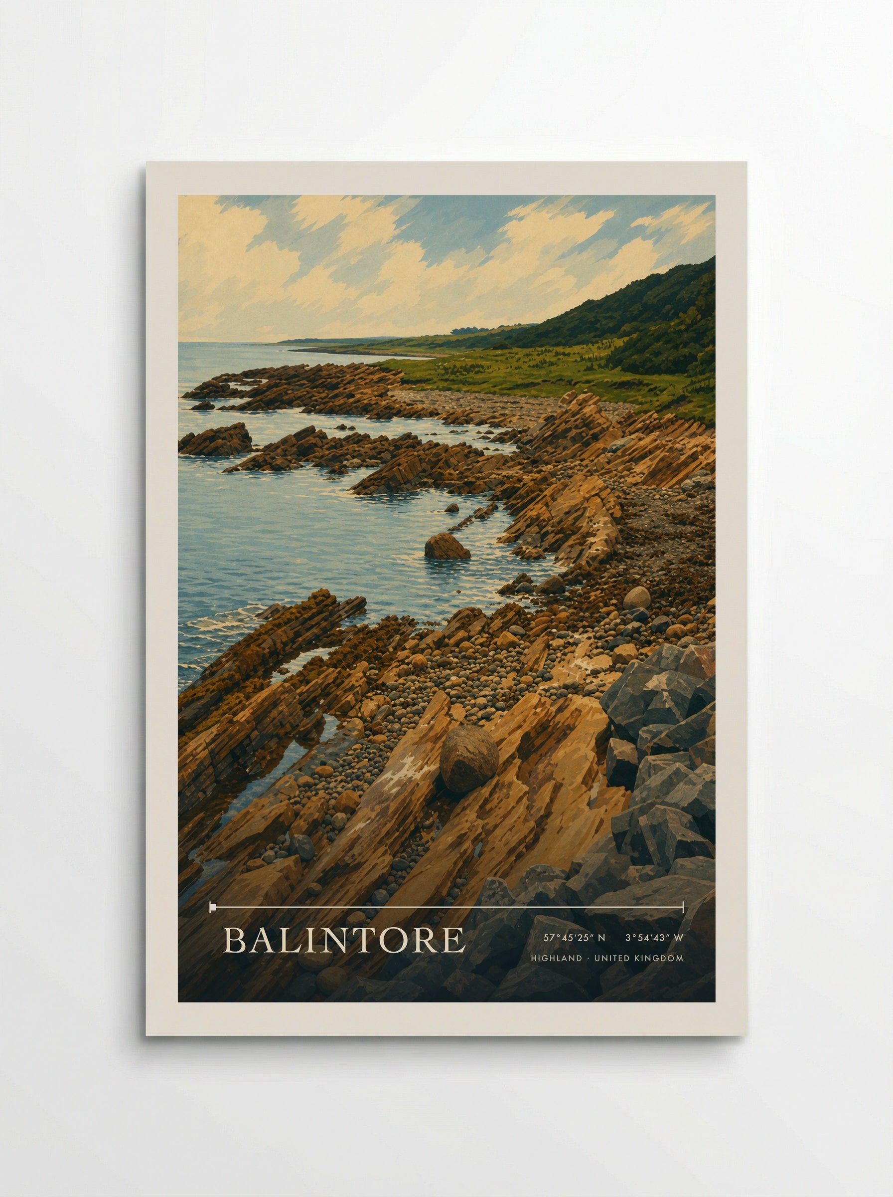 Balintore Highland United Kingdom Travel Poster - Poster