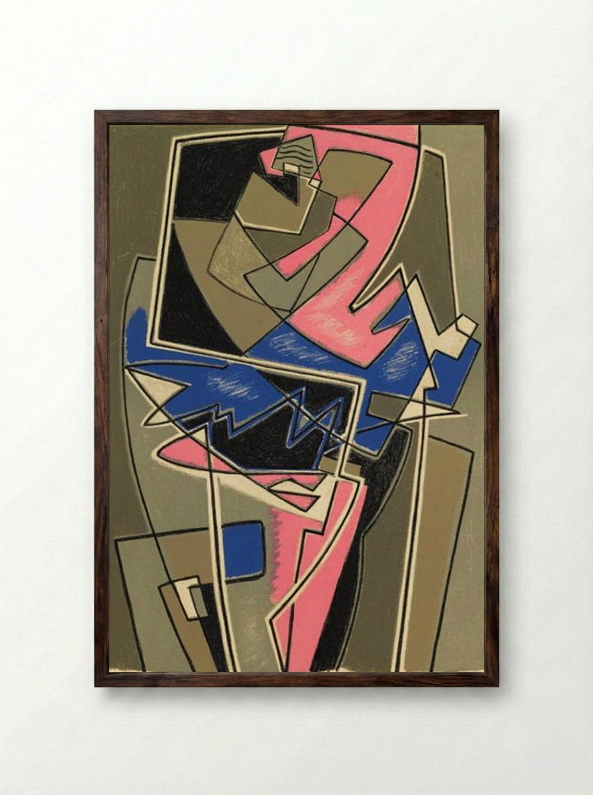Ballerina - Gino Severini - Framed Print Dark Wood