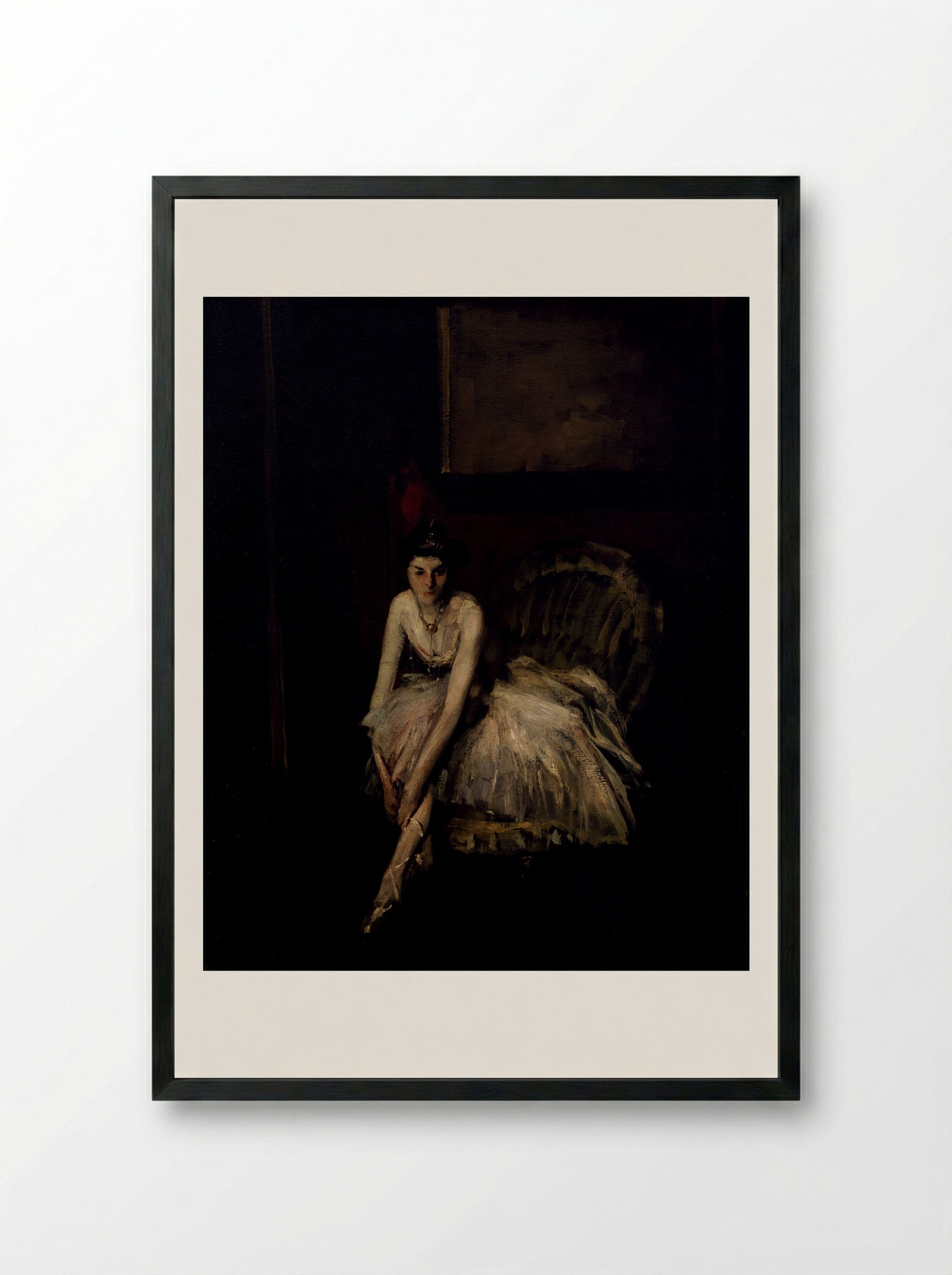 Ballet Dancer - Robert Henri - Framed Print Black