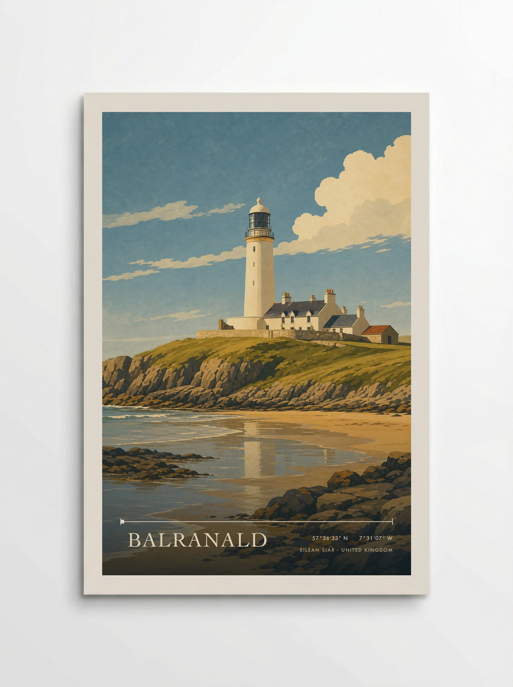 Balranald Eilean Siar United Kingdom Travel Poster - Poster