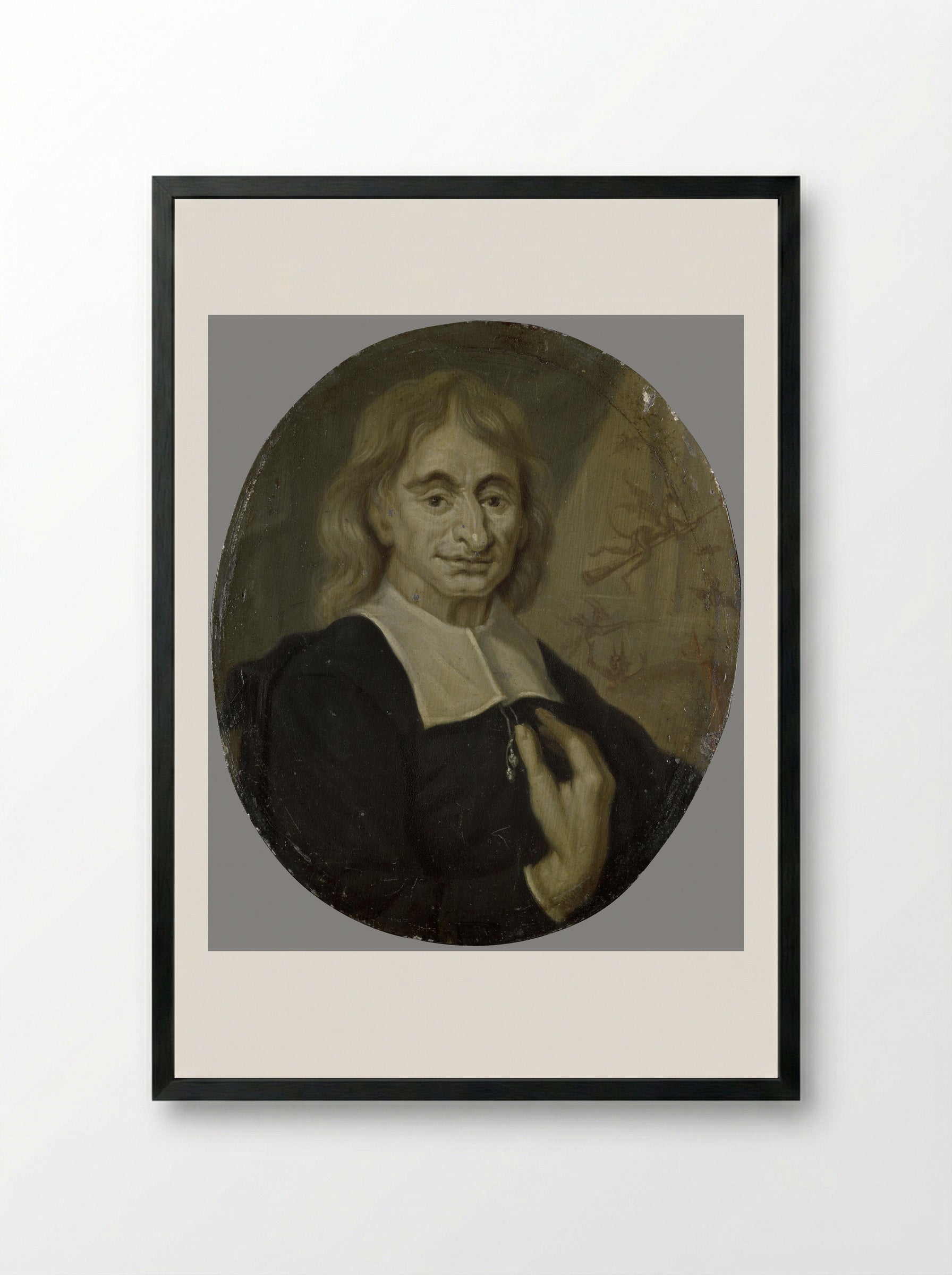 Balthasar Bekker - Arnoud van Halen - Framed Print Black