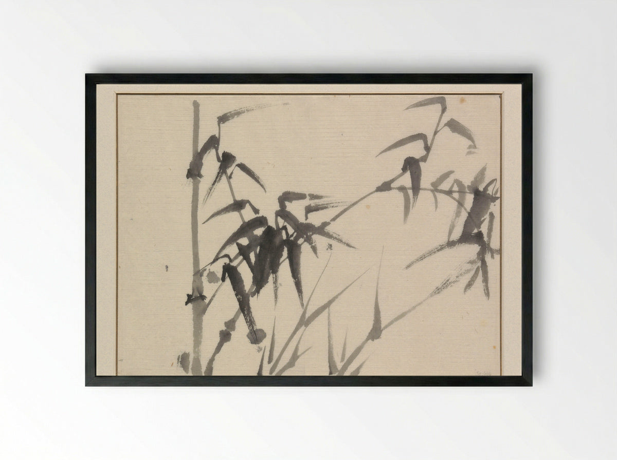 Bamboestengels - Ichirakasai - Framed Print Black