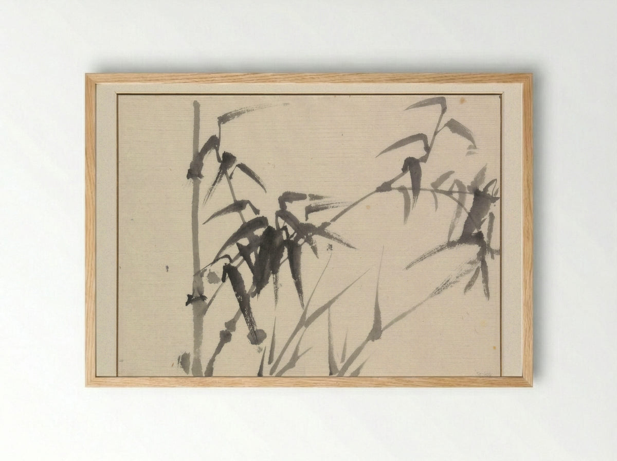 Bamboestengels - Ichirakasai - Framed Print Wood