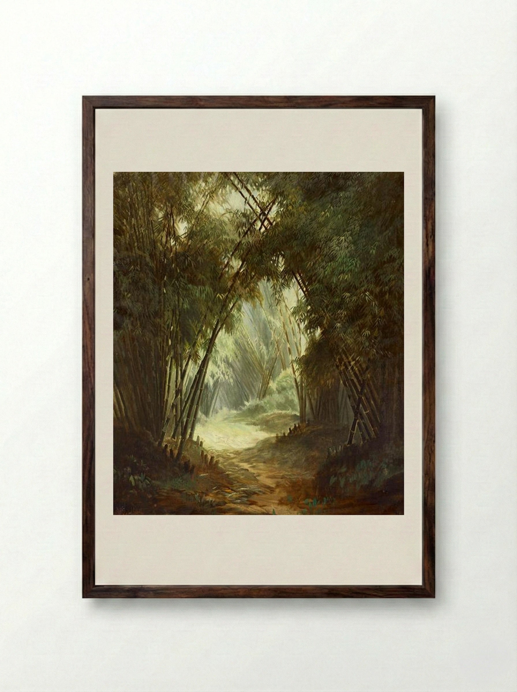 Bamboo Forest - Abdullah Suriosubroto - Framed Print Dark Wood