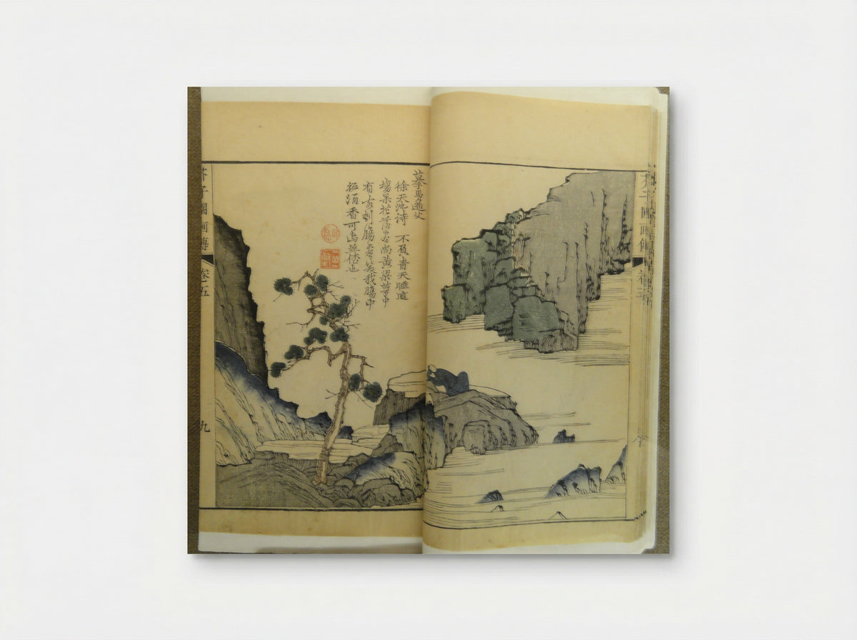 Bamboo and Rock - Wang Gai - Poster