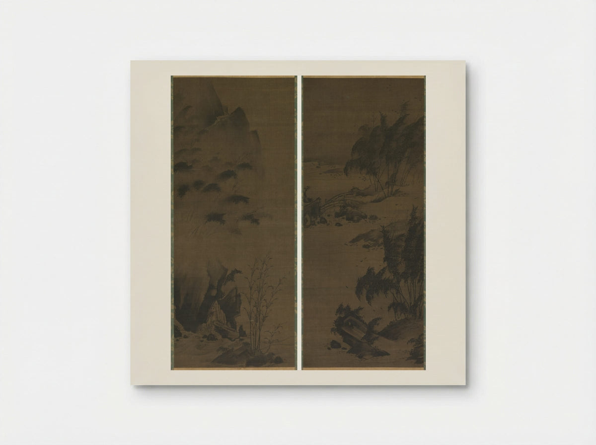 Bamboo in Rain; Bamboo in Wind - Genga - Poster