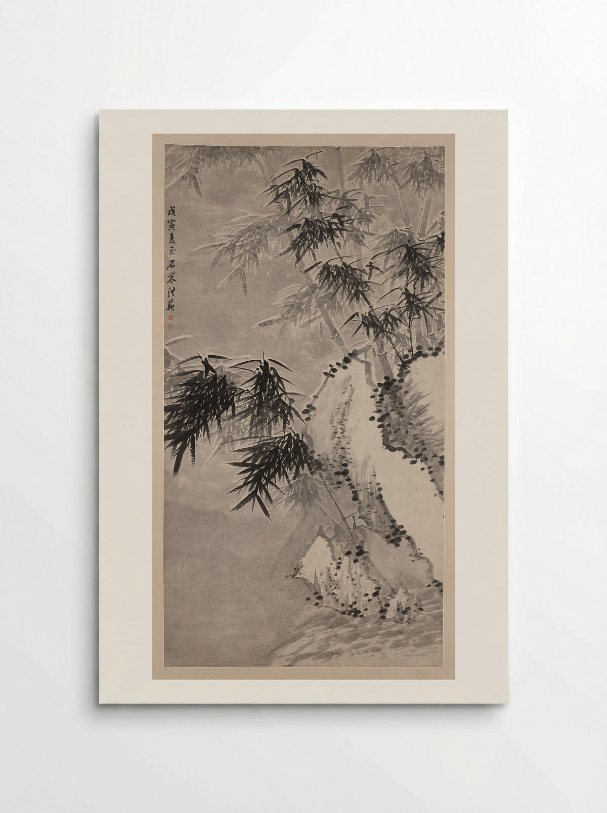 Bamboo in Snow - Hong Fan - Poster
