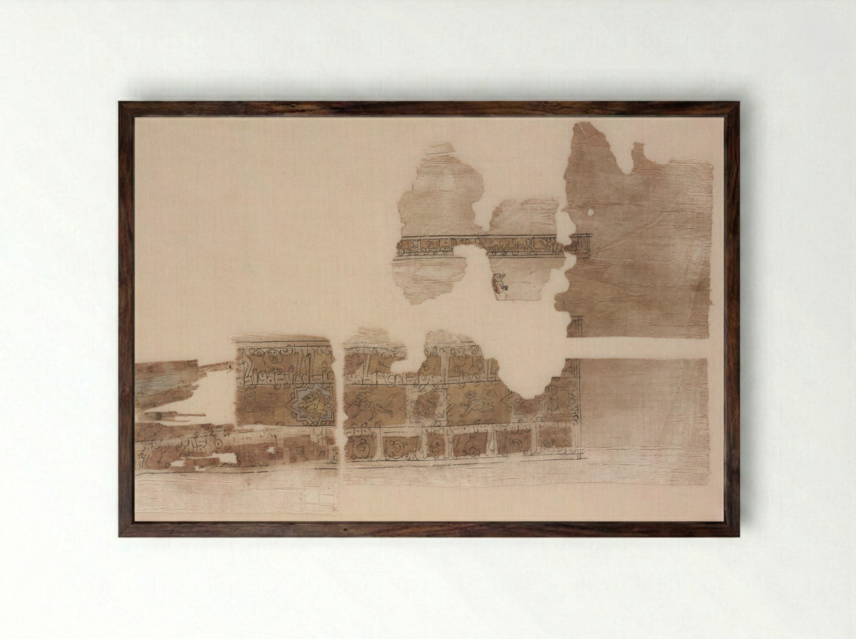 Band Fragment - Fine Art Print - Framed Print Dark Wood