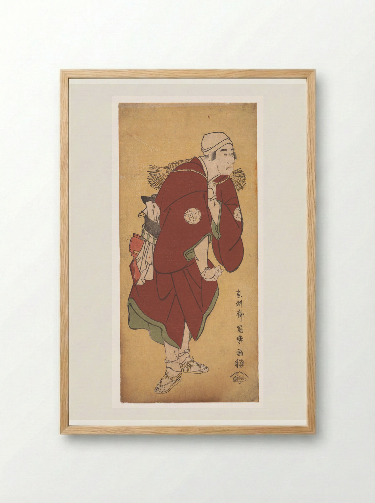 Bandō Mitsugorō II as the Farmer Asakusa no Jirōsaku - Tōshūsai Sharaku - Framed Print Wood
