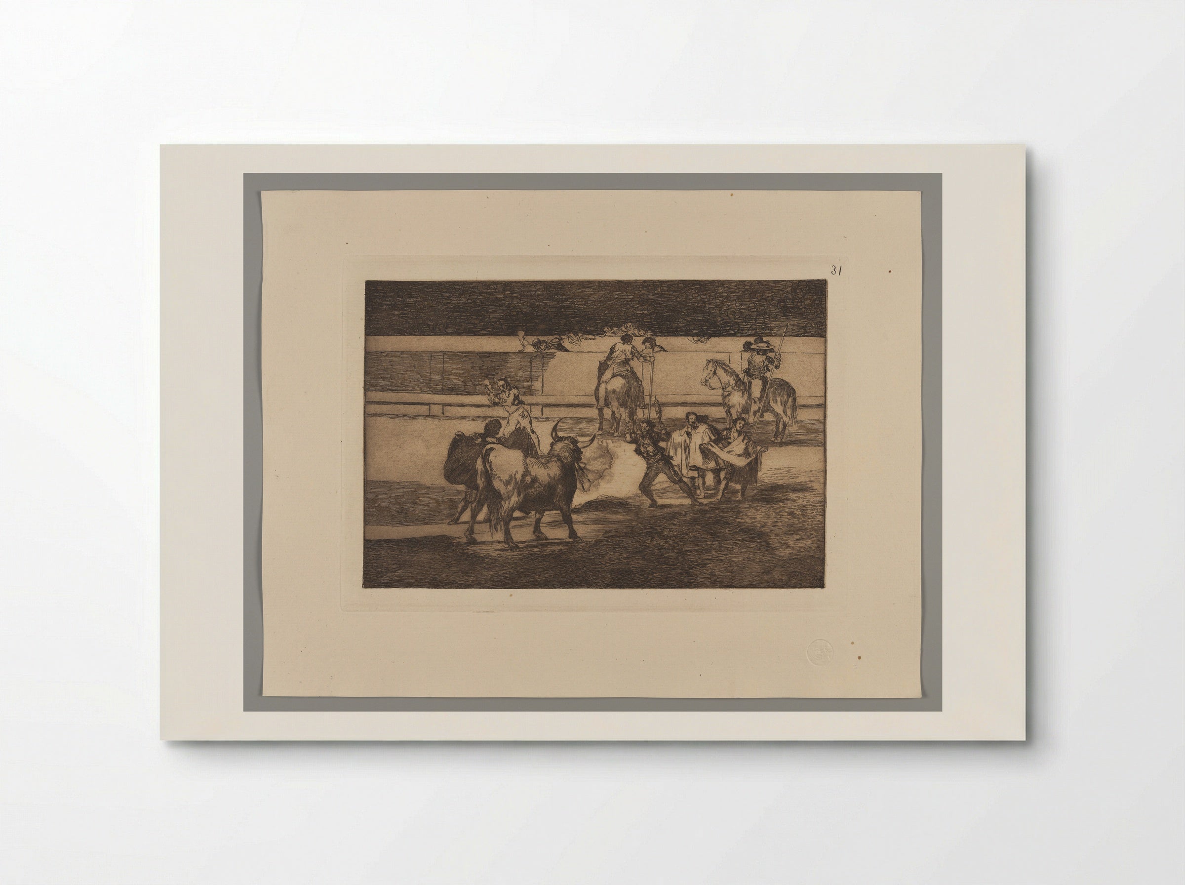 Banderillas with Firecrackers - Francisco José de Goya y Lucientes - Poster