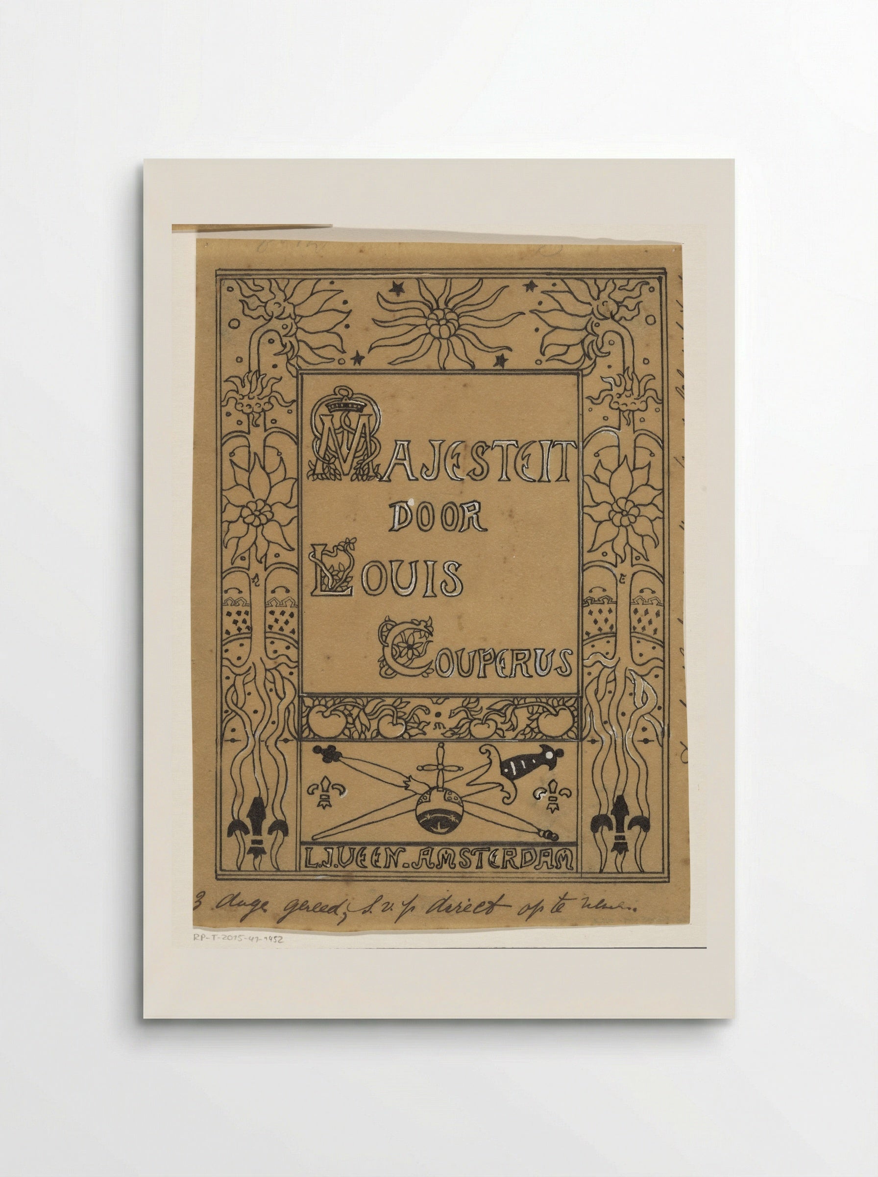Bandontwerp voor: Louis Couperus, Majesteit - Richard Nicolaüs Roland Holst - Poster