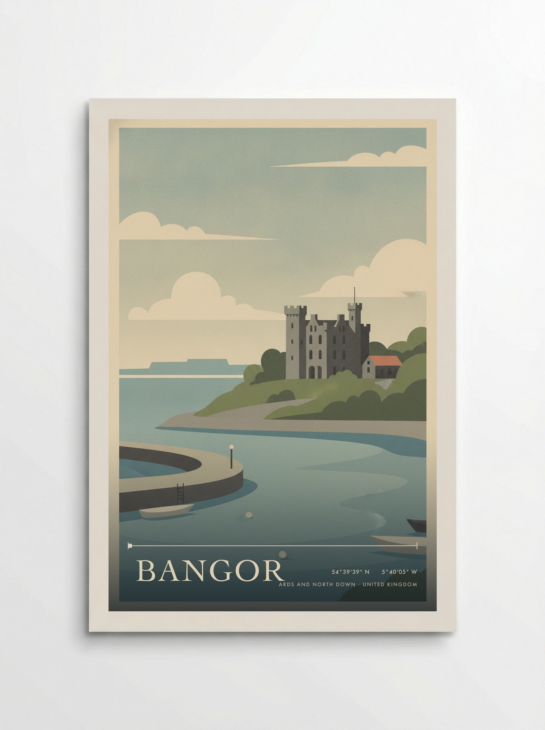 Bangor Ards and North Down United Kingdom Travel Poster - Poster