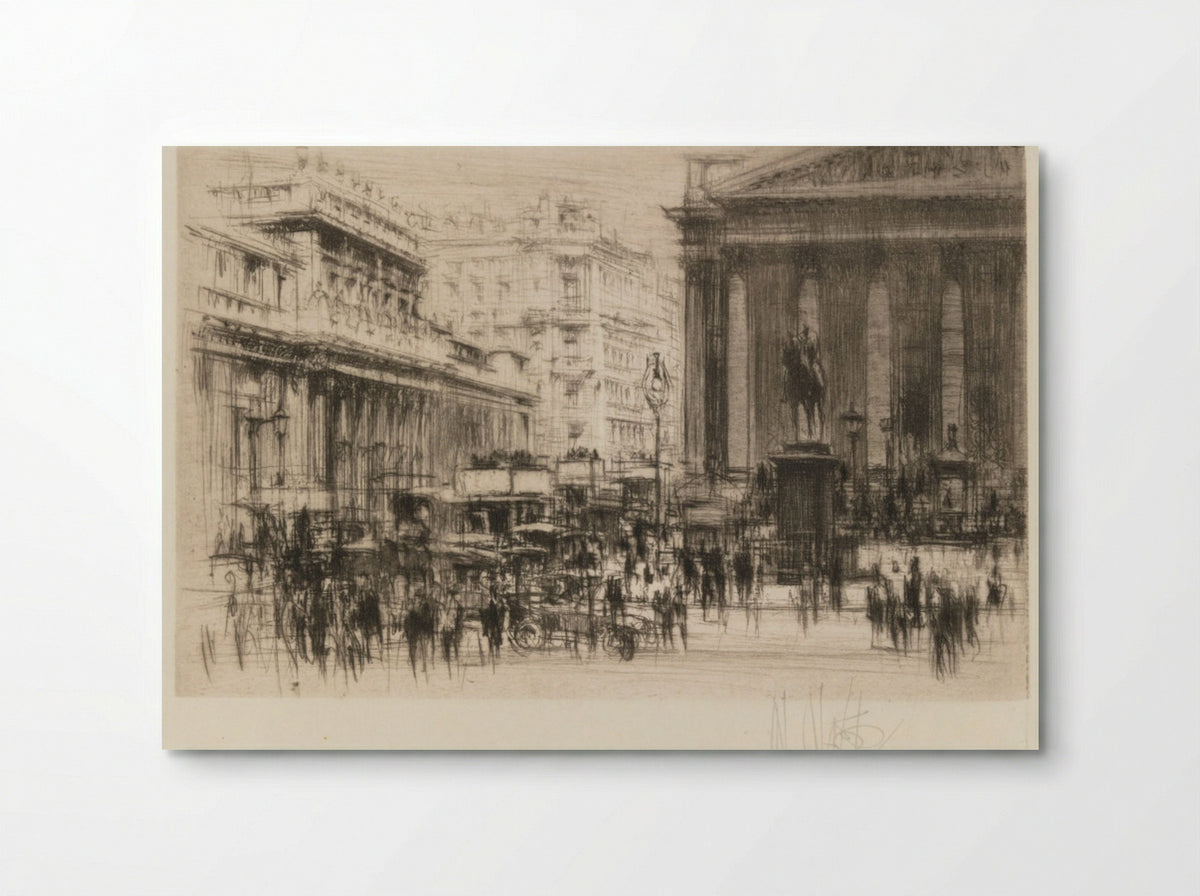 Bank (with the Royal Exchange) - William Walcot - Poster