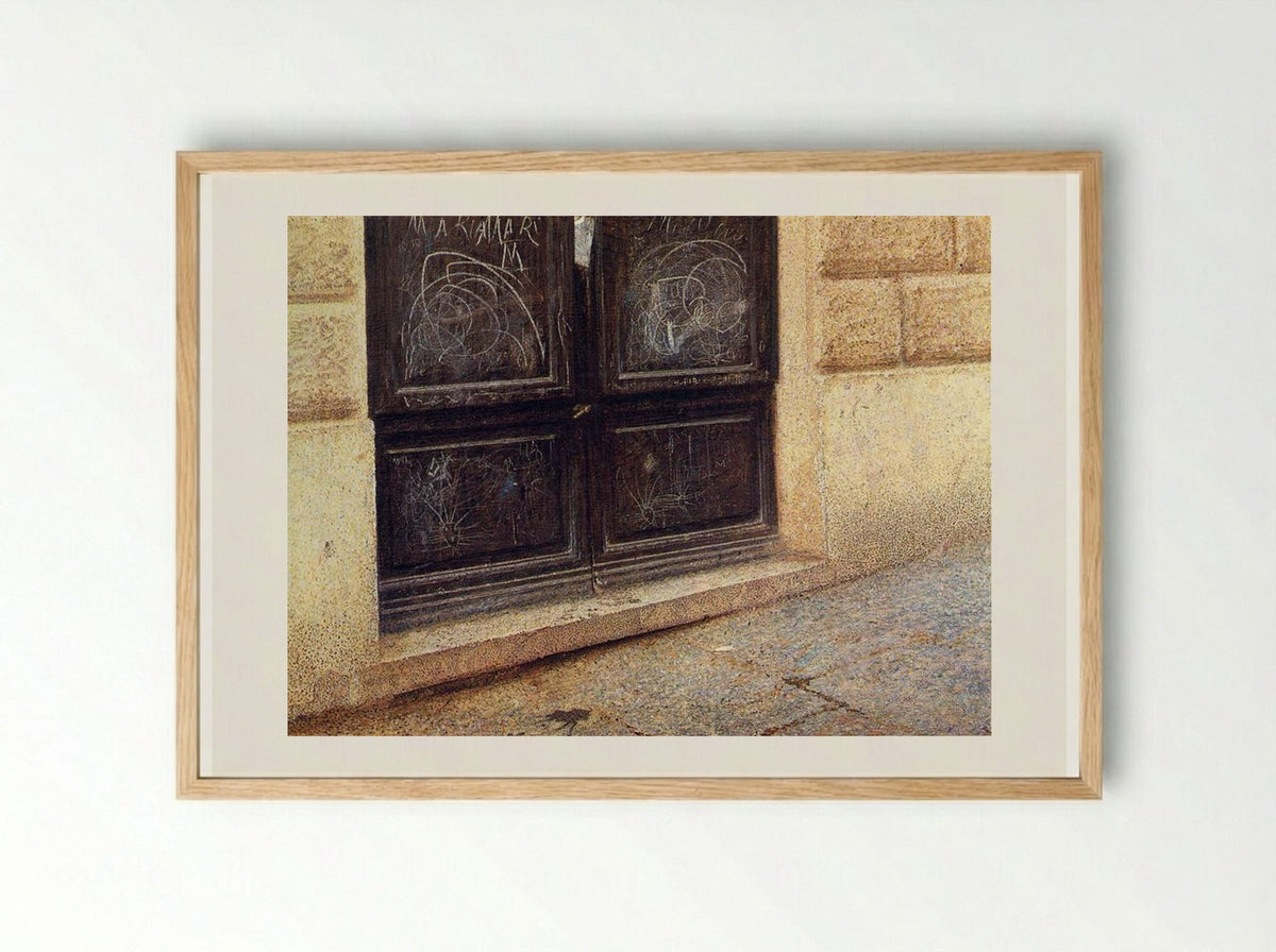 Bankruptcy - Giacomo Balla - Framed Print Wood