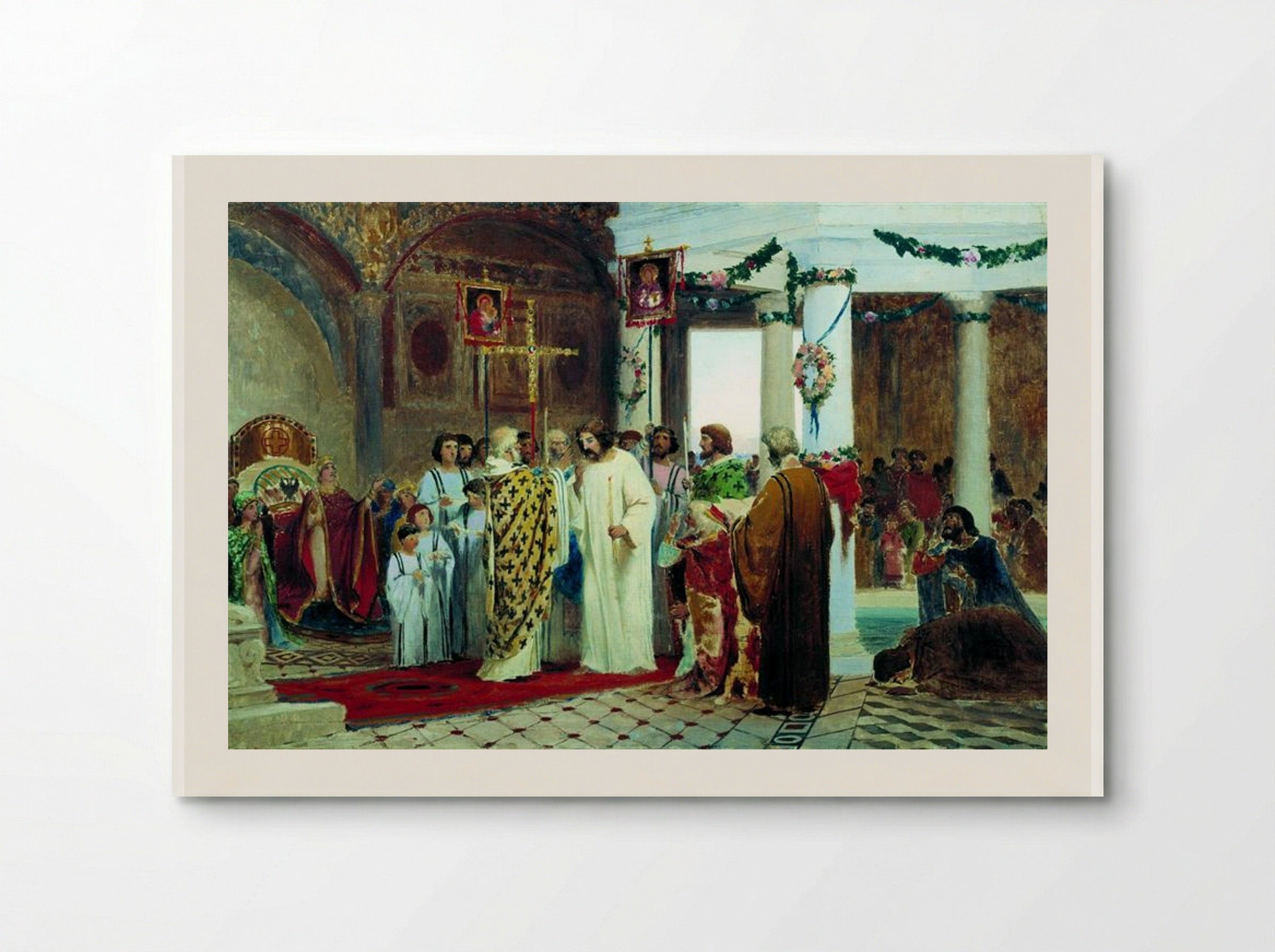 Baptism of Prince Vladimir - Fyodor Bronnikov - Poster