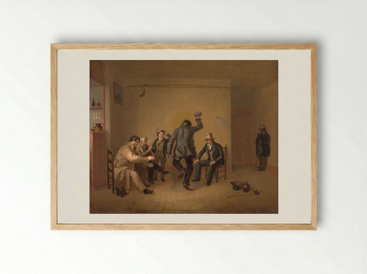 Bar-room Scene - William Sidney Mount - Framed Print Wood
