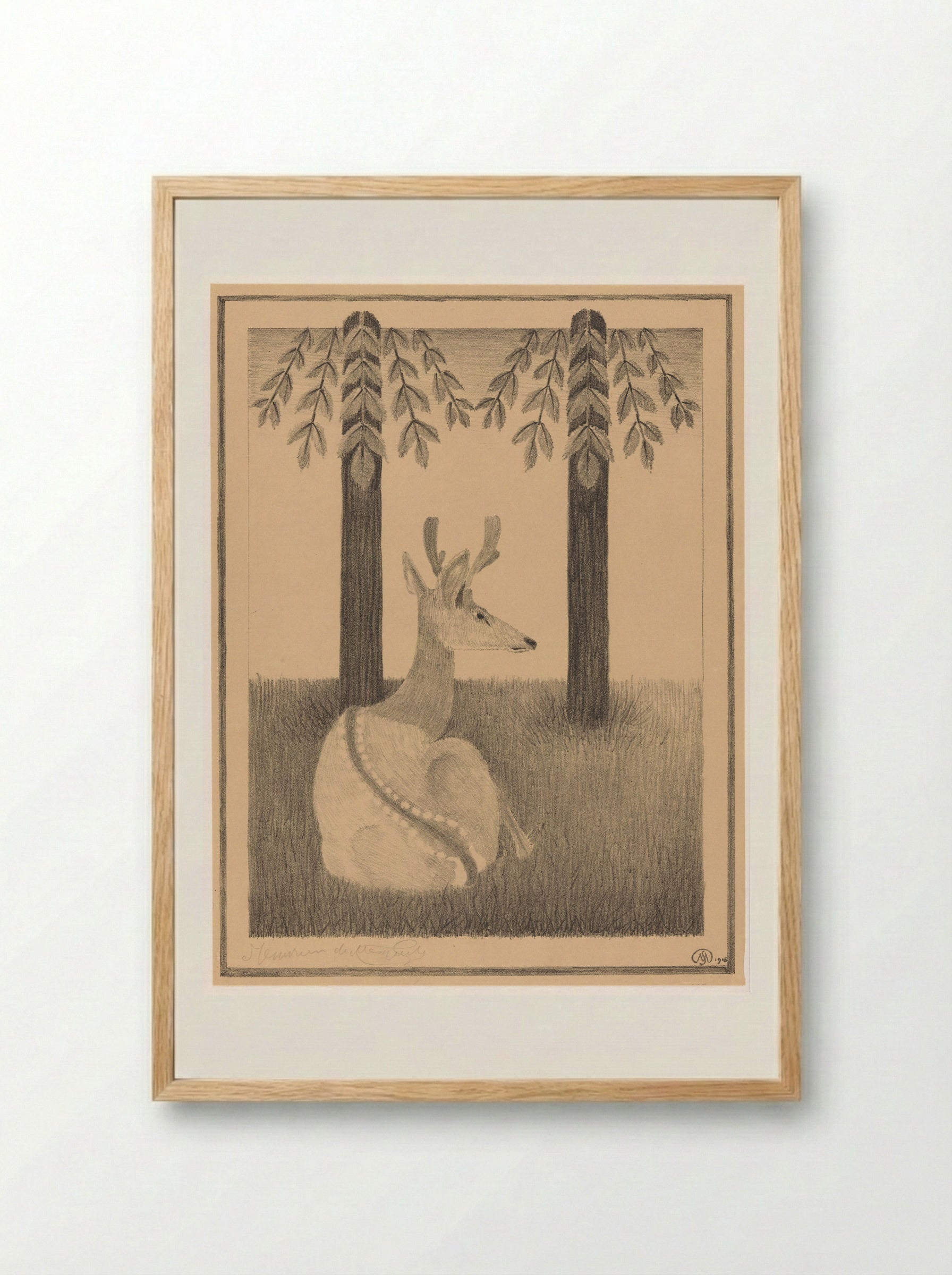 Barasingha Hert - Samuel Jessurun de Mesquita - Framed Print Wood