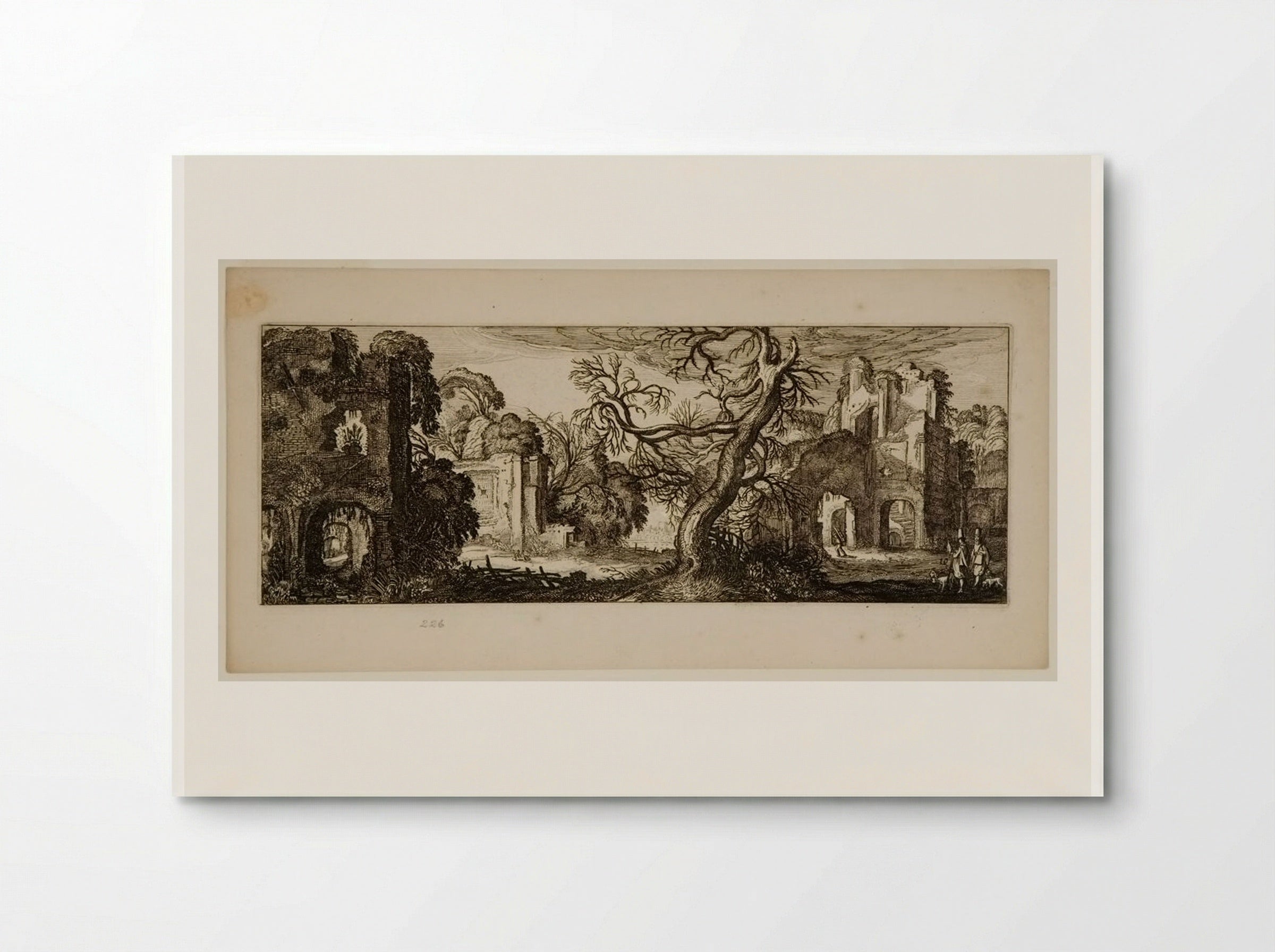 Bare Tree among Ruins - Jan van de Velde II - Poster
