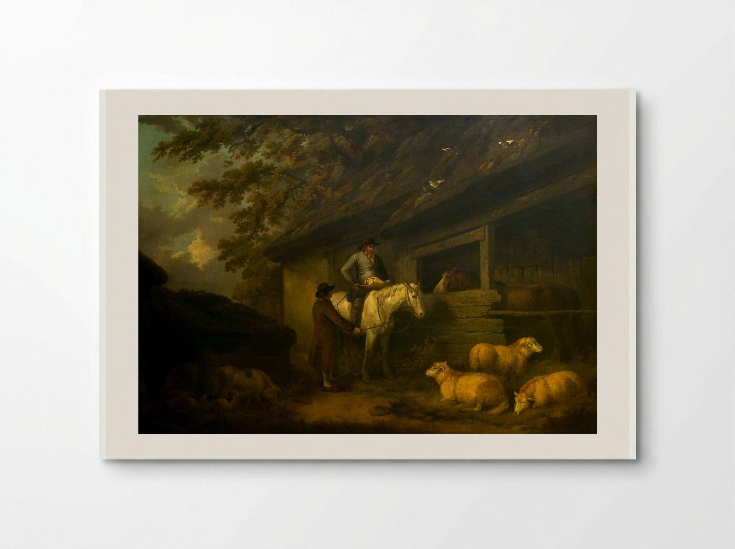 Bargaining for Sheep - George Morland - Poster