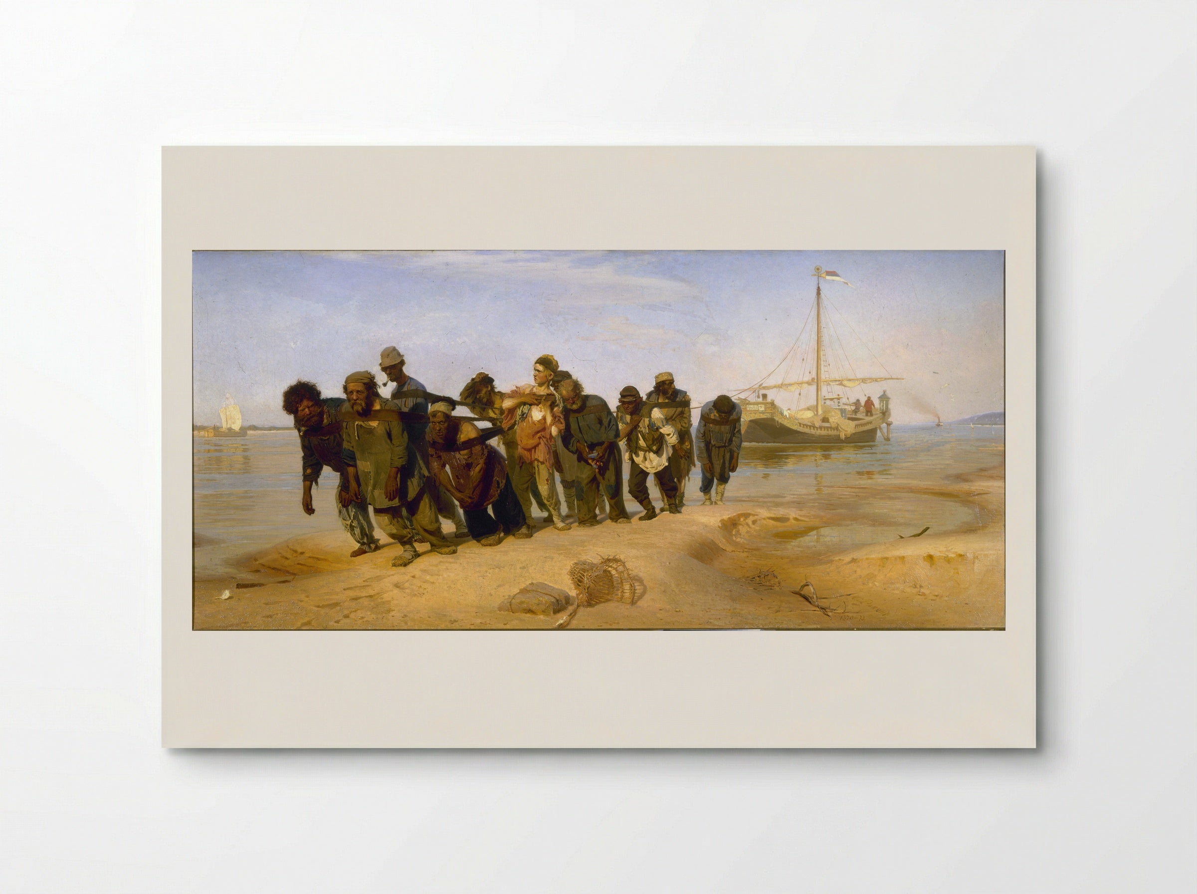 Barge Haulers on the Volga - Ilya Repin - Poster
