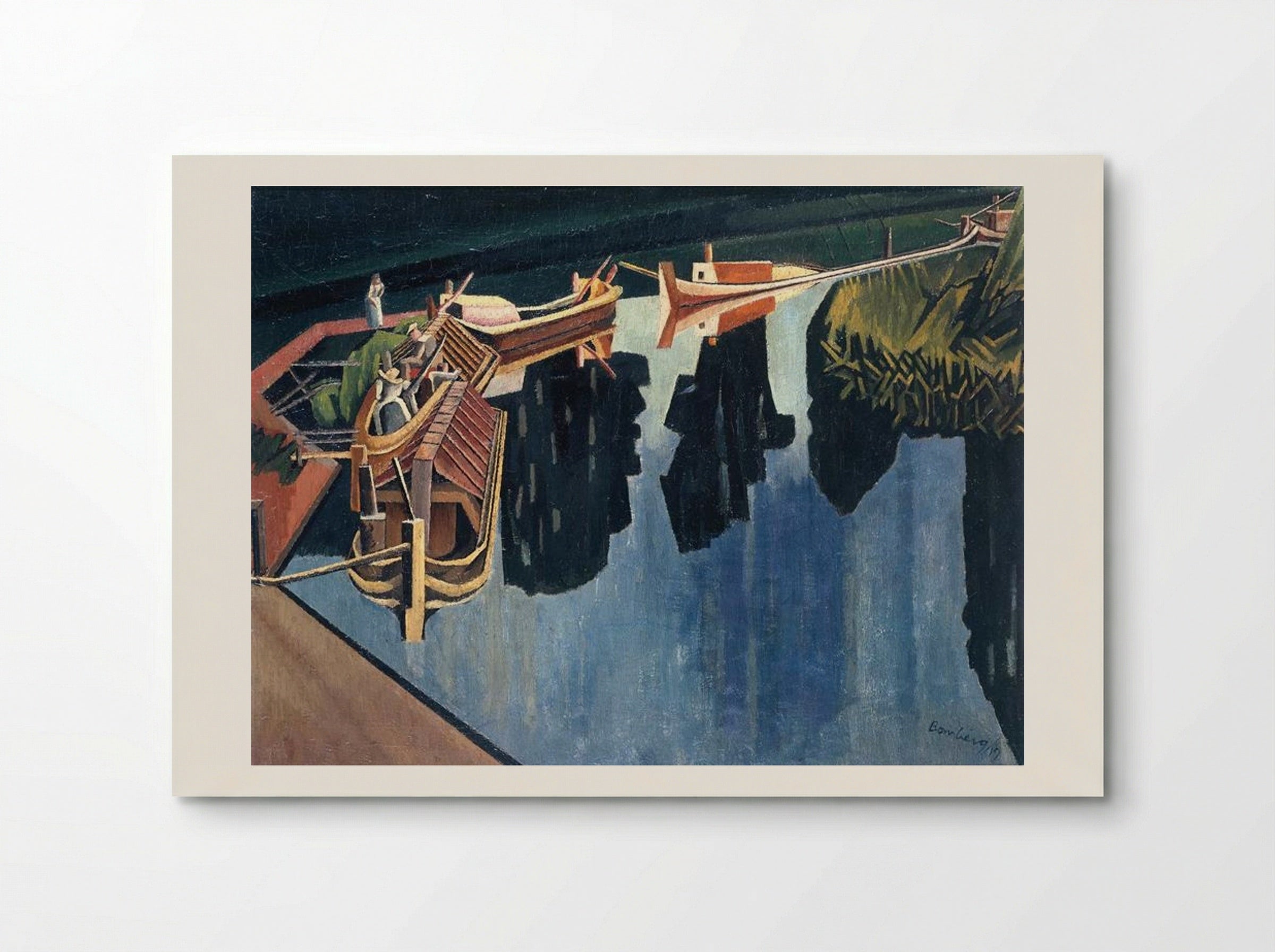Barges - David Bomberg - Poster