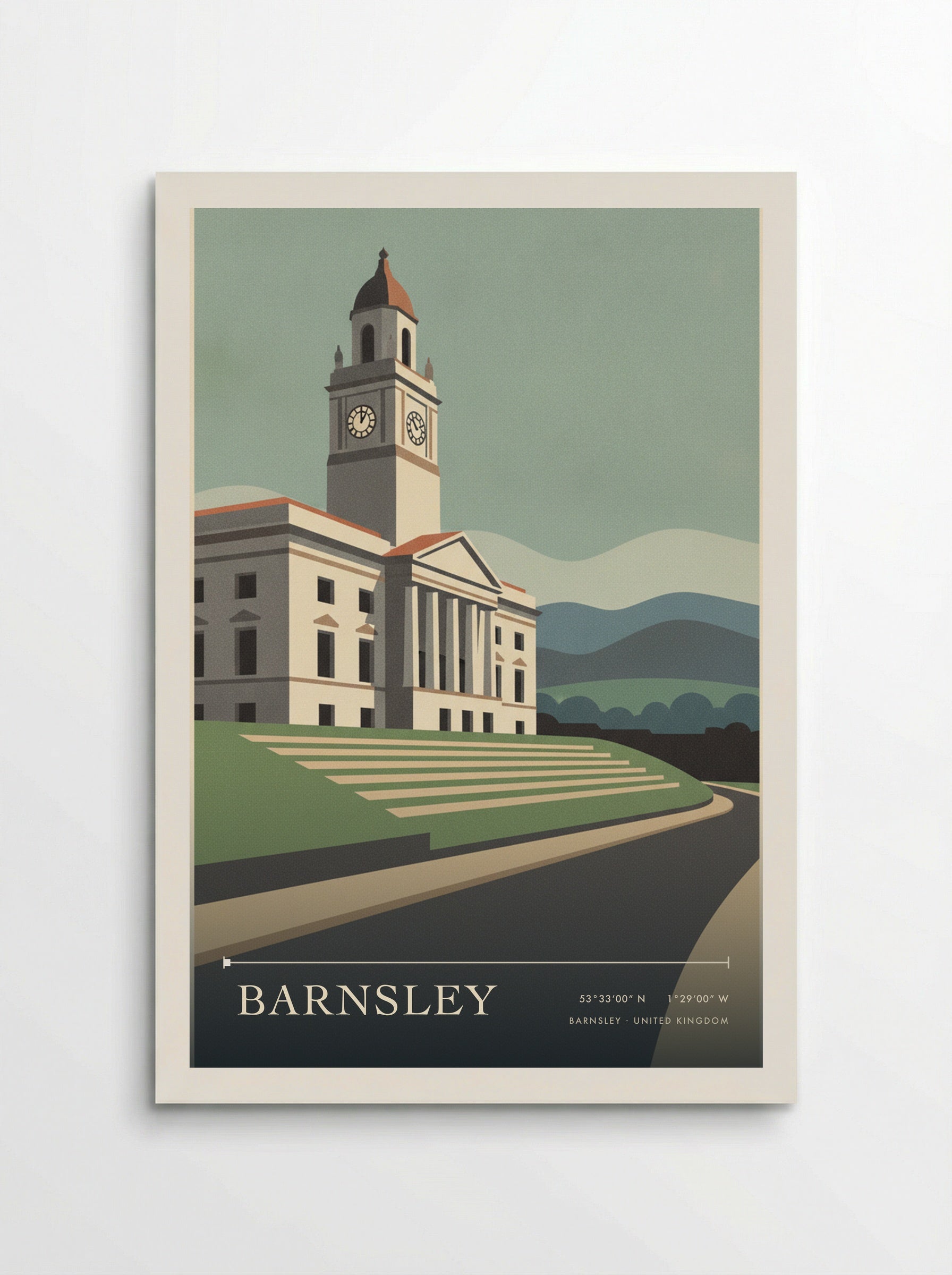 Barnsley United Kingdom Travel Poster - Poster