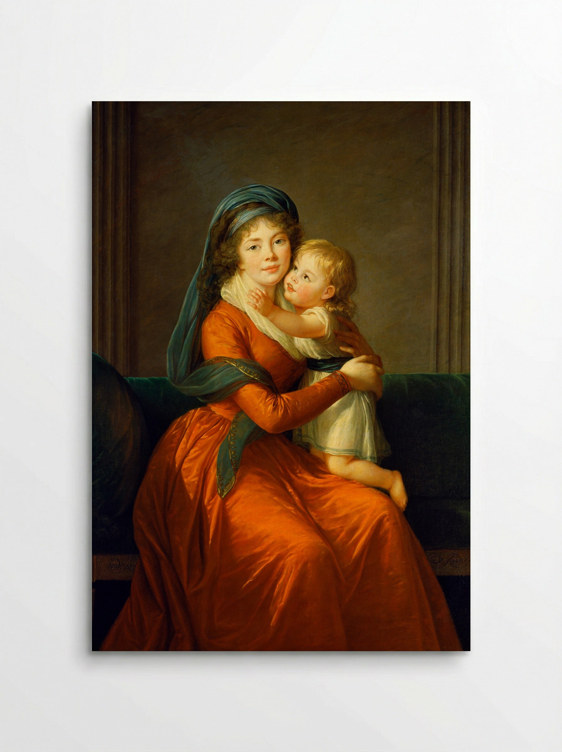 Baroness Anna Sergeevna Stroganova and Her Son Sergey - Louise Elisabeth Vigée Le Brun - Poster
