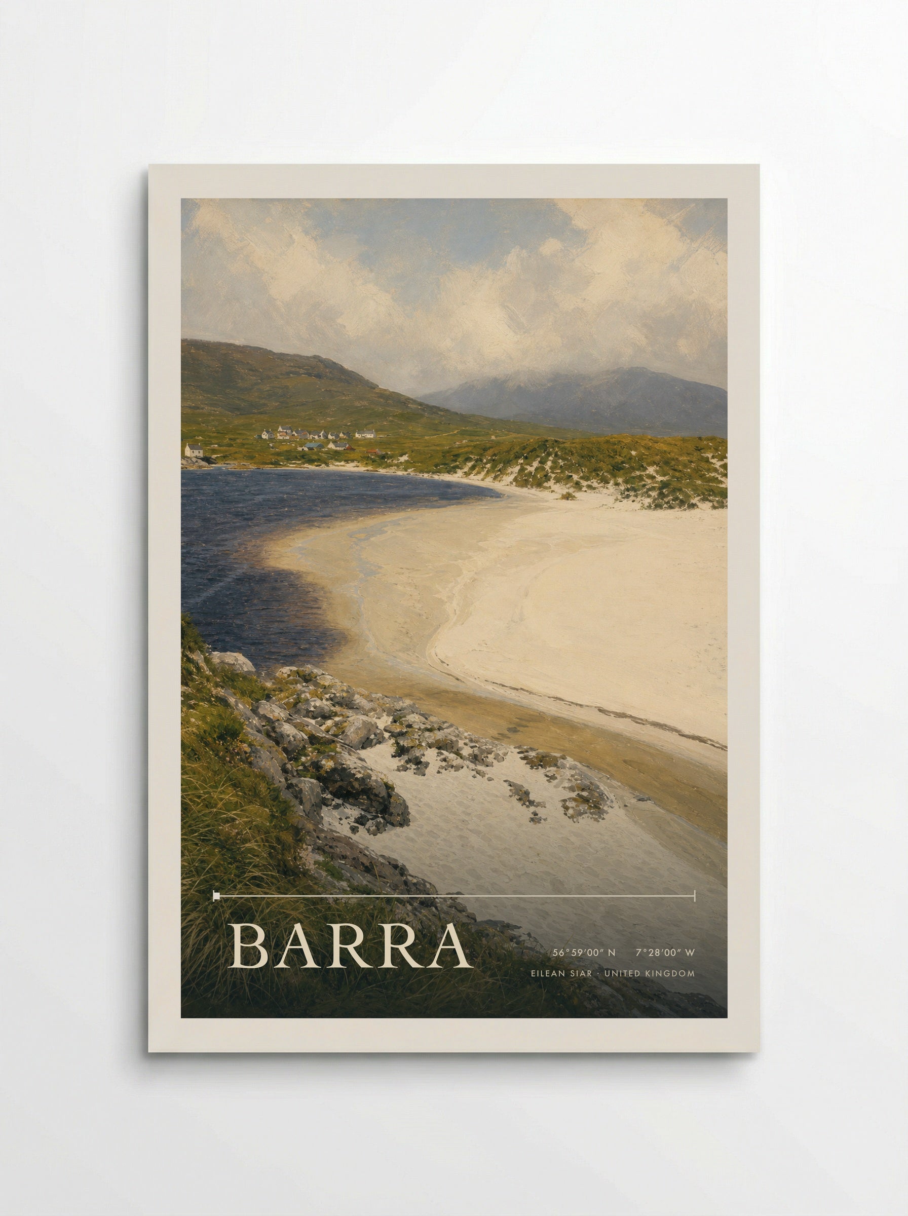 Barra Eilean Siar United Kingdom Travel Poster - Poster