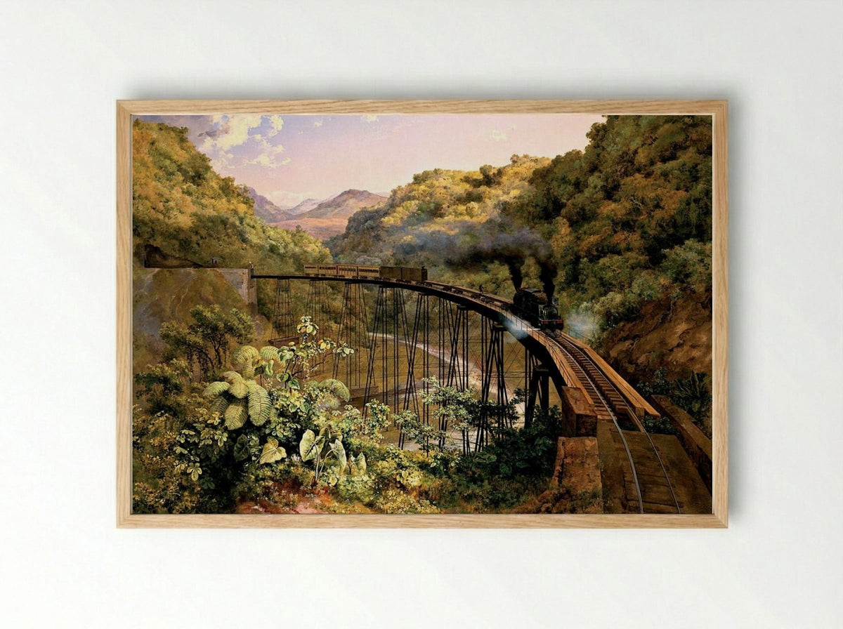 Barranca de Metlac - Jose Maria Velasco Gomez - Framed Print Wood