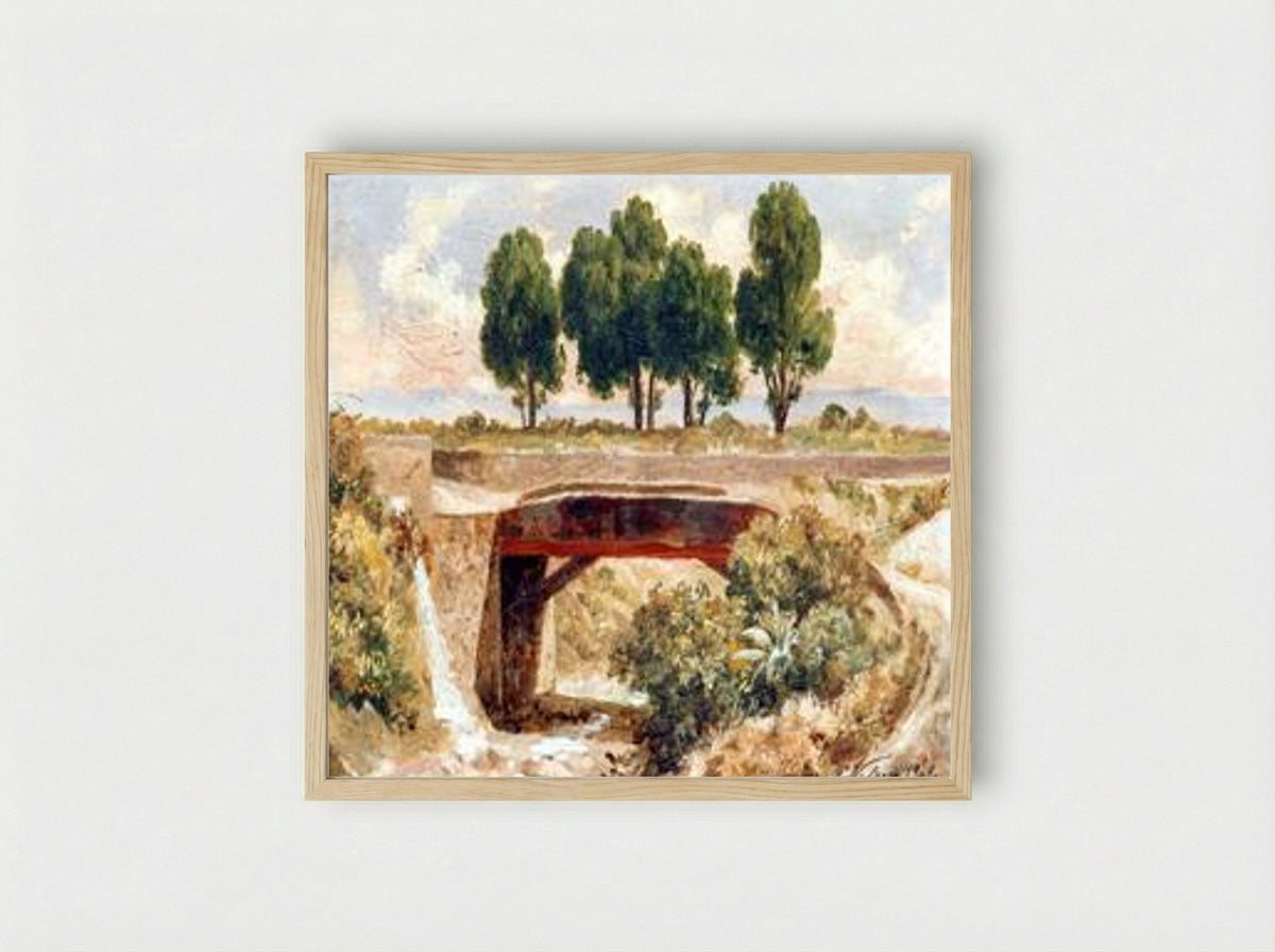 Barranca del Muerto - José María Velasco Gómez - Framed Print Wood