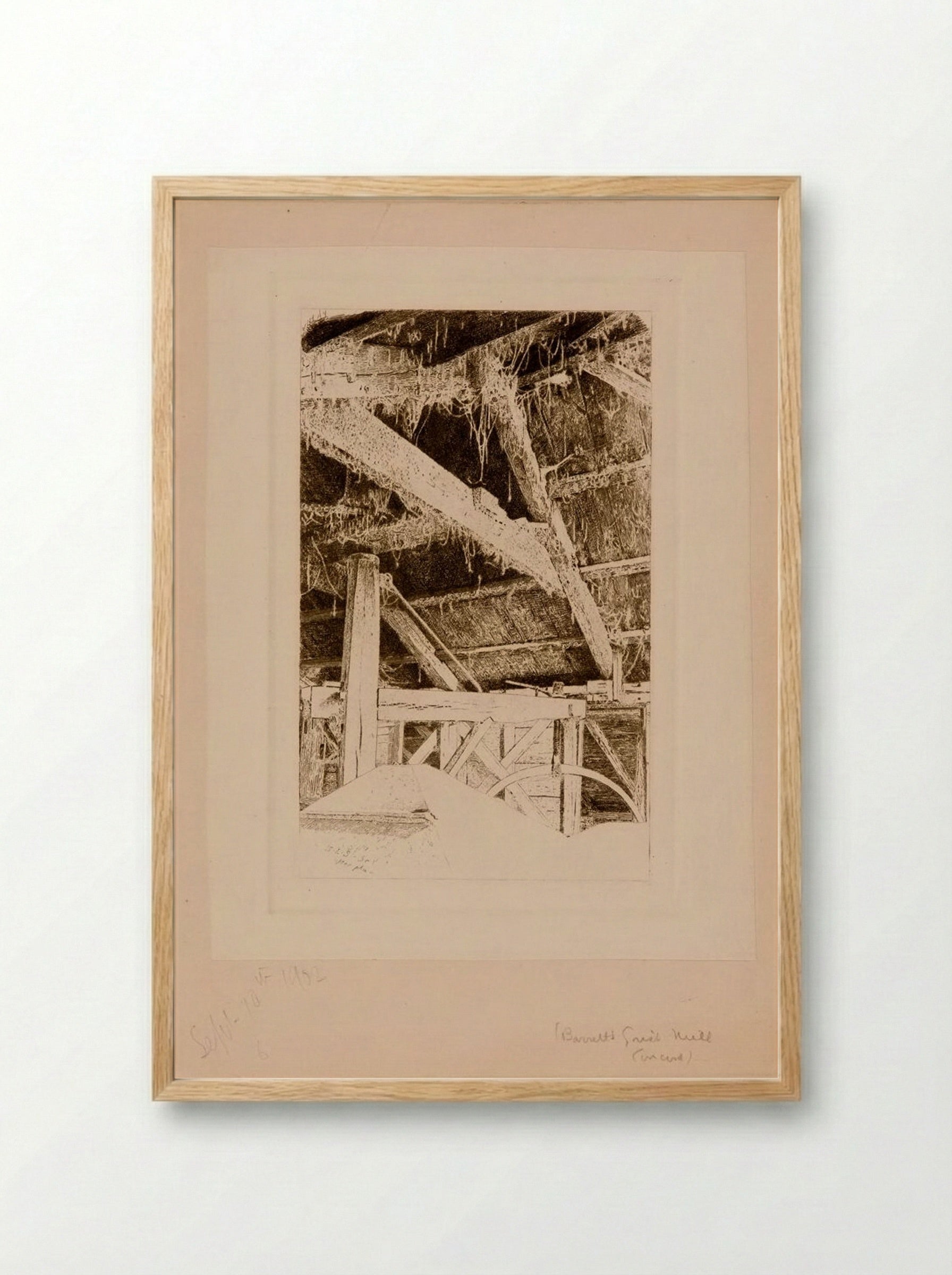 Barrett's Grist Mill - Sidney L. Smith - Framed Print Wood