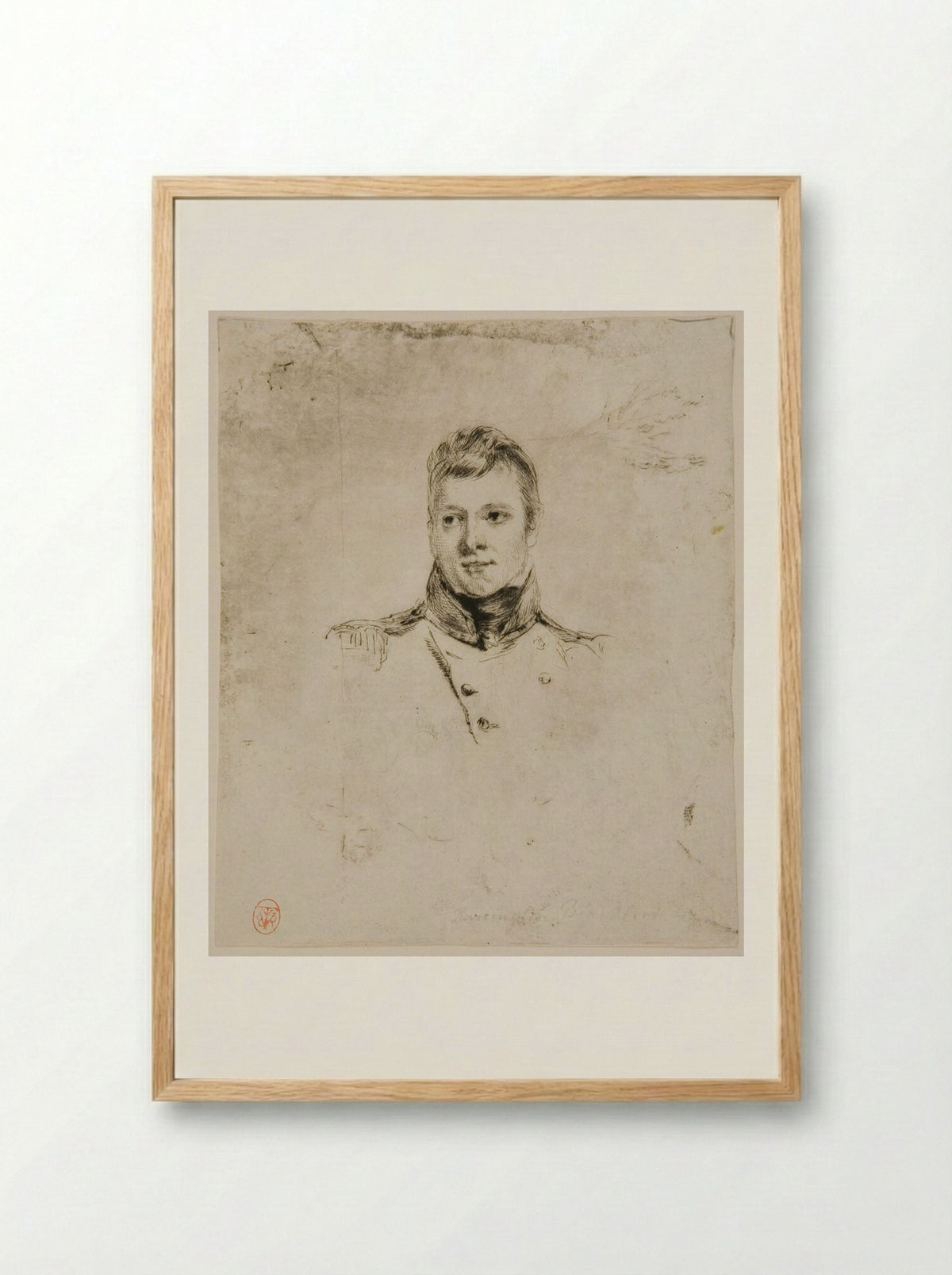 Barrington Pope Blachford - Andrew Geddes - Framed Print Wood