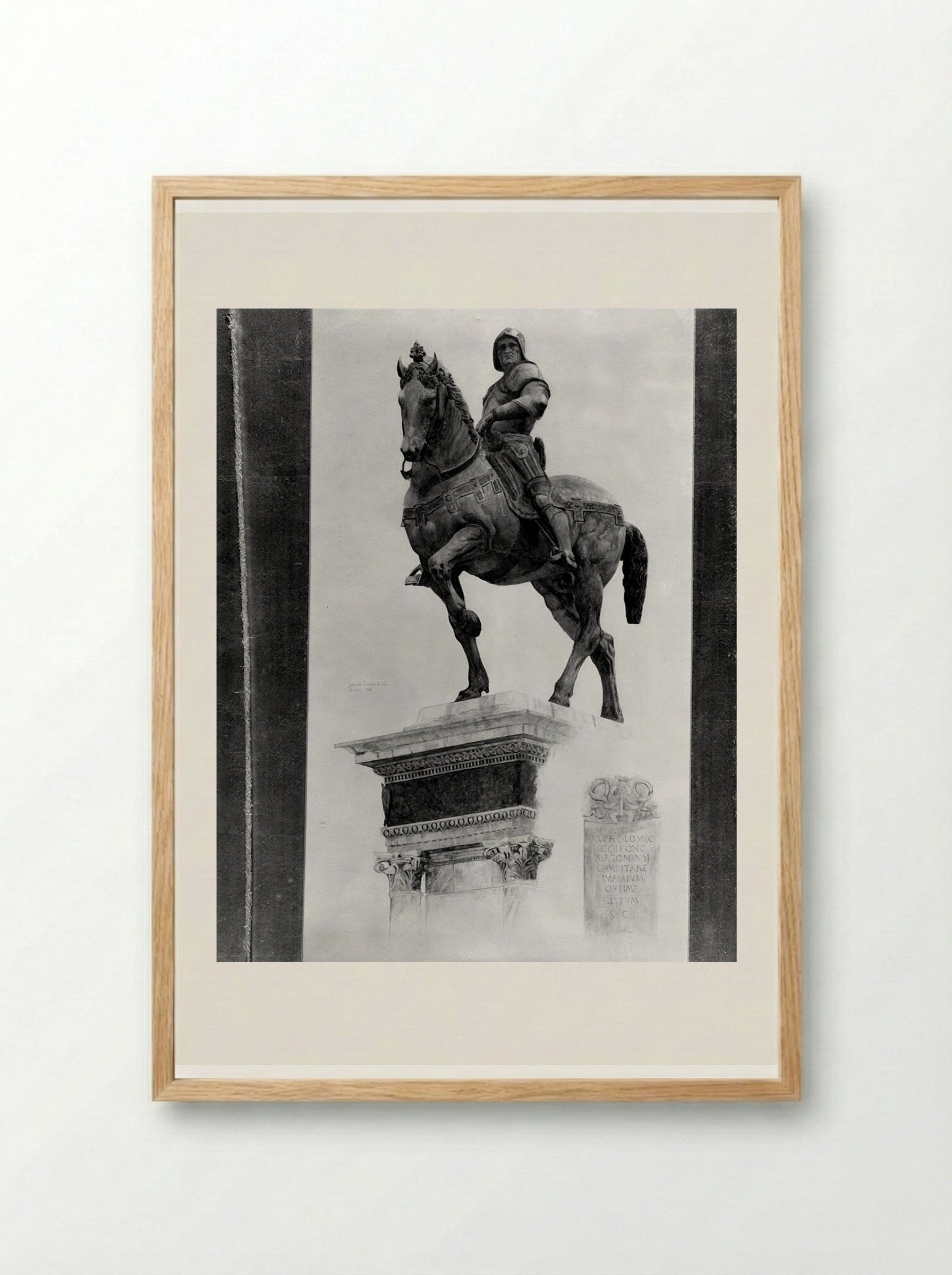 Bartolomeo Colleoni, after Andrea del Verrocchio - Joseph Lindon Smith - Framed Print Wood