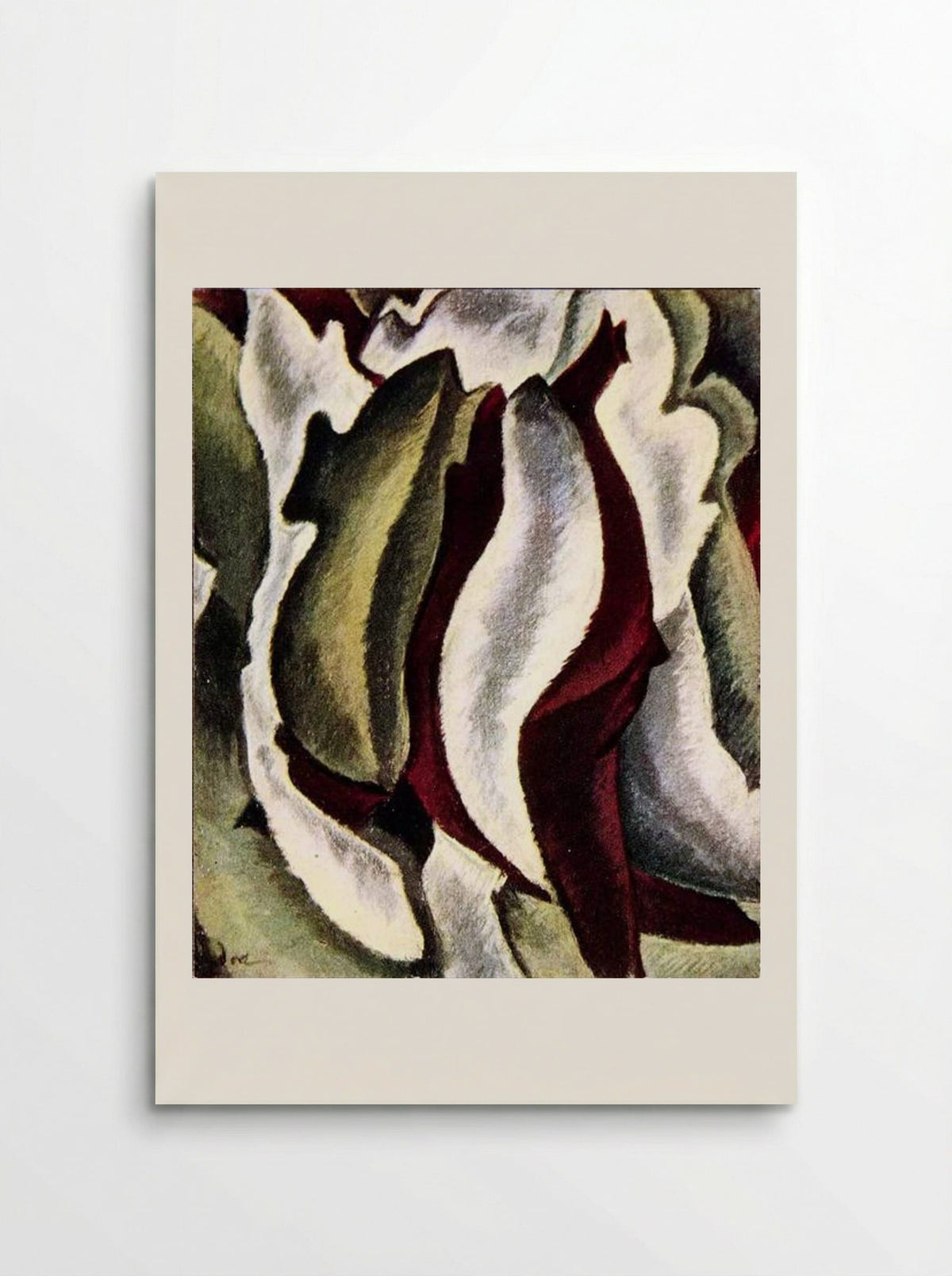 Based on Leaf Forms and Spaces - Arthur Dove - Poster