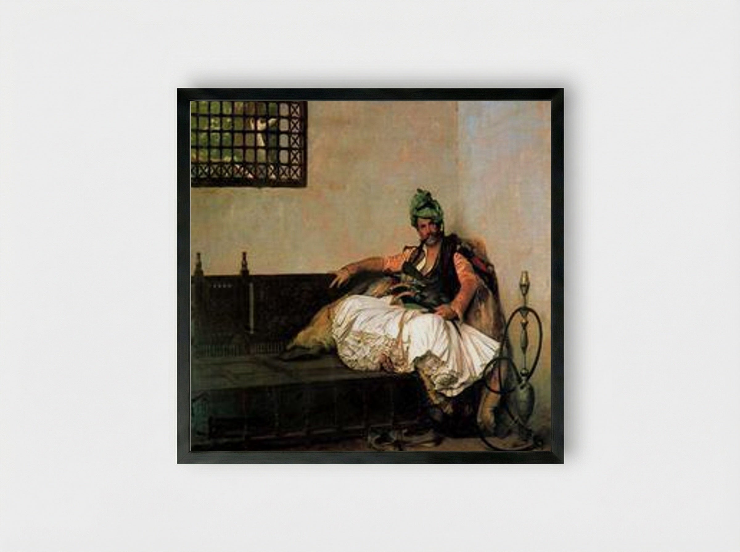 Bashi-Bazouk Chieftain - Jean-Léon Gérôme - Framed Print Black