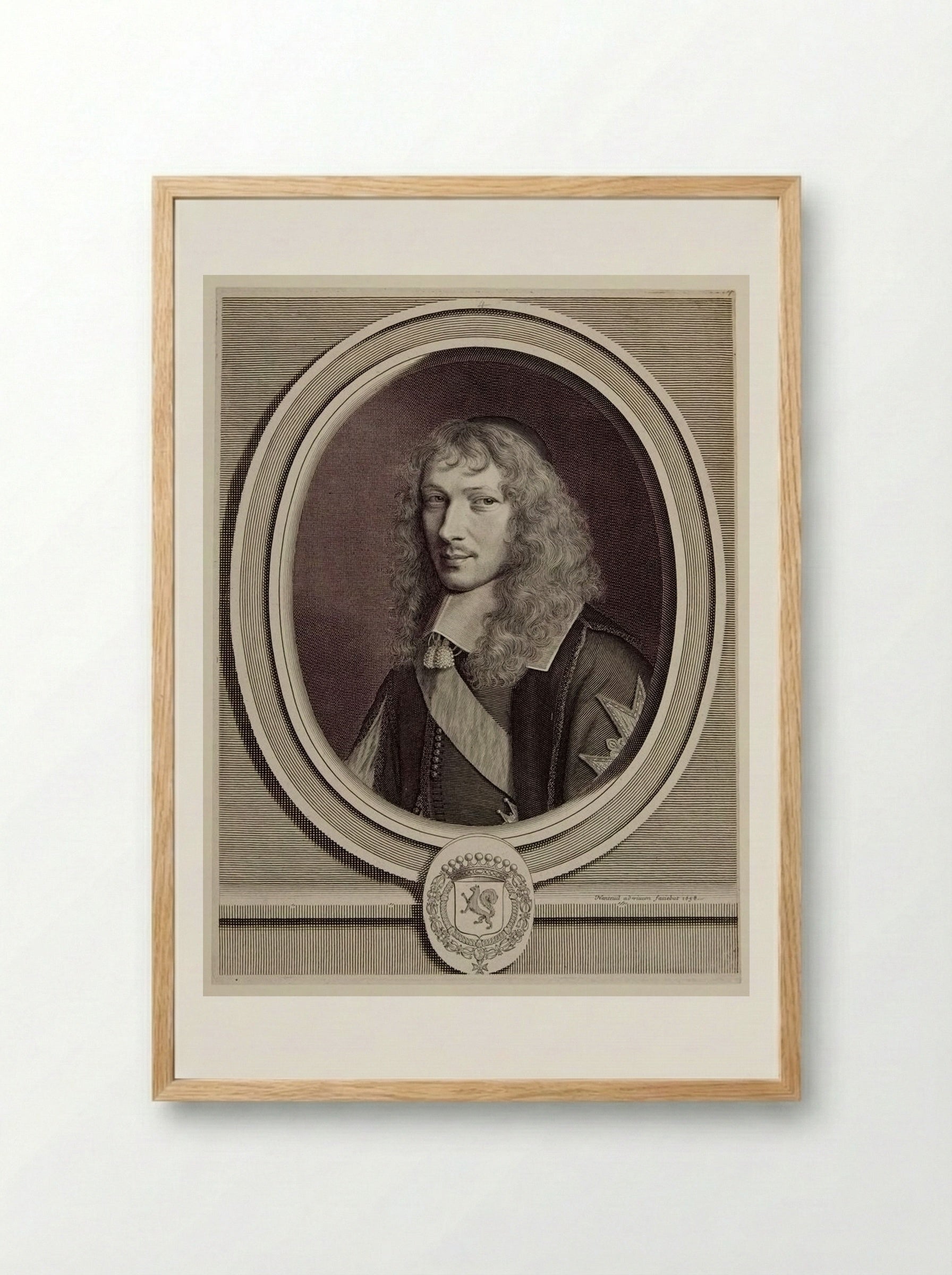 Basile Fouquet - Robert Nanteuil - Framed Print Wood