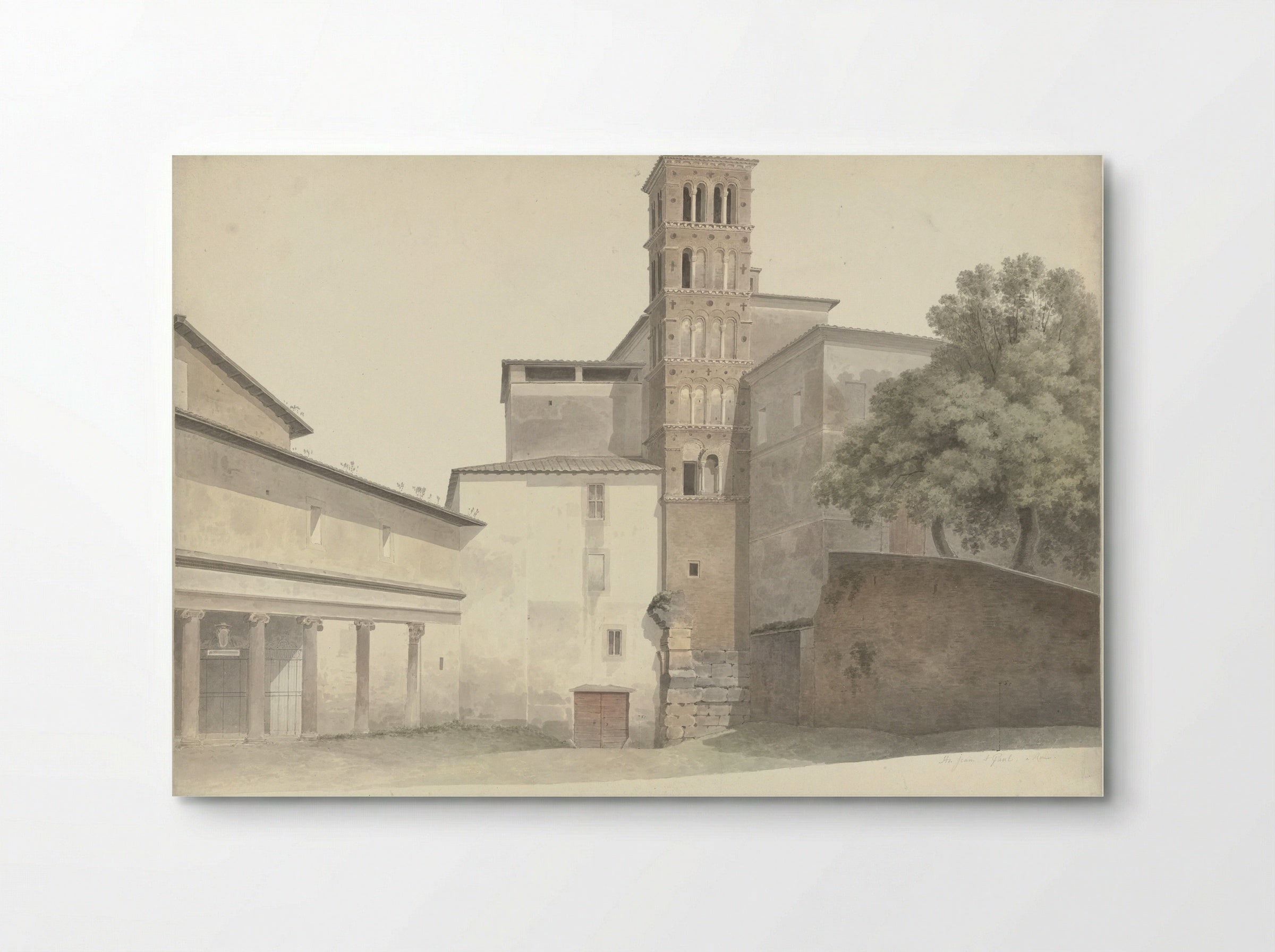 Basiliek en klooster van Santi Giovanni e Paolo in Rome - Josephus Augustus Knip - Poster