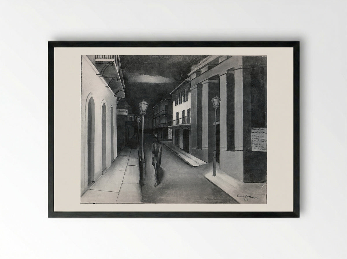 Basin Street - Remo Farruggio - Framed Print Black
